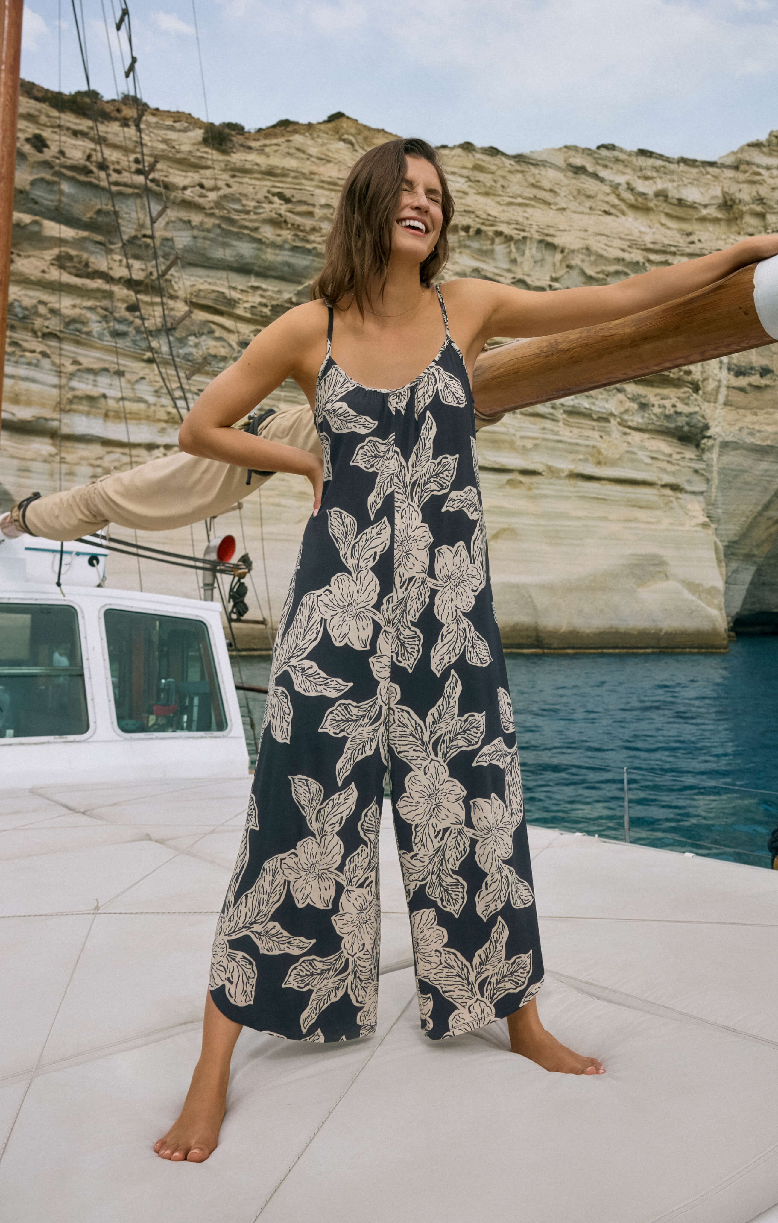 Flared Asha Floral Jumpsuit - Image 12