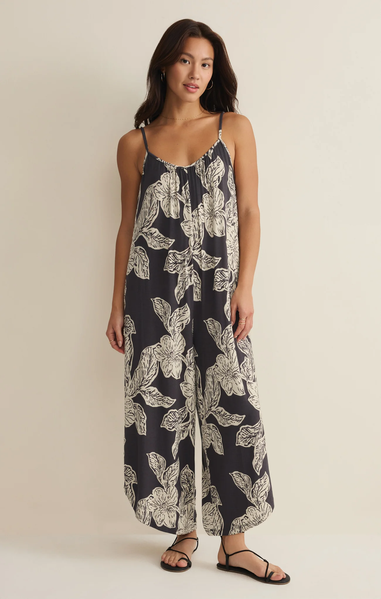 Flared Asha Floral Jumpsuit - Image 5