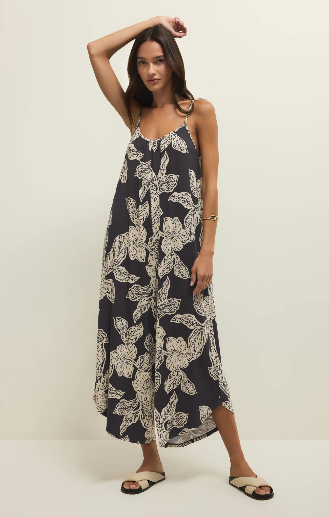 Flared Asha Floral Jumpsuit - Image 8