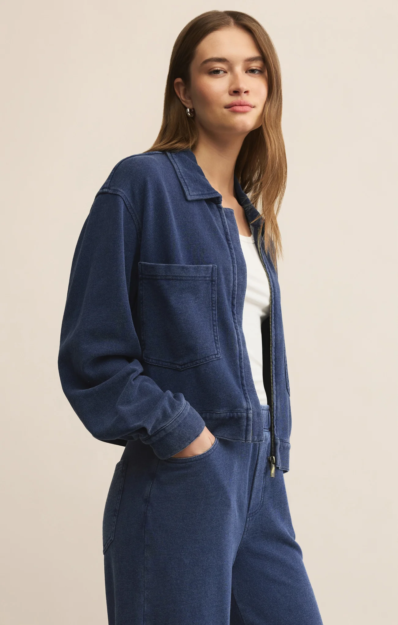 Heritage Knit Denim Jacket - Image 10