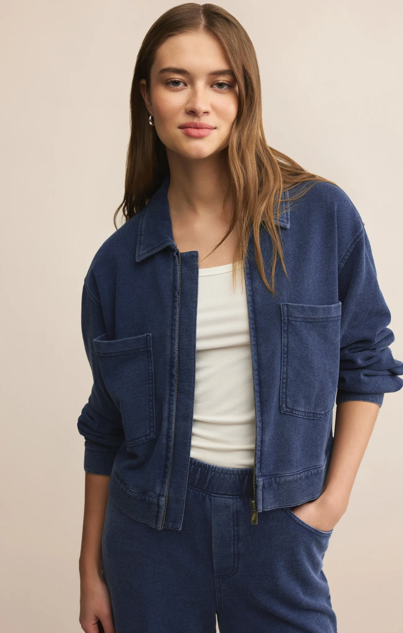 Heritage Knit Denim Jacket - Image 14