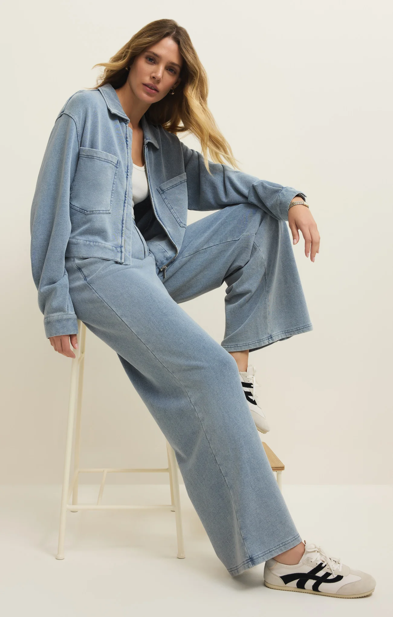 Heritage Knit Denim Jacket - Image 7