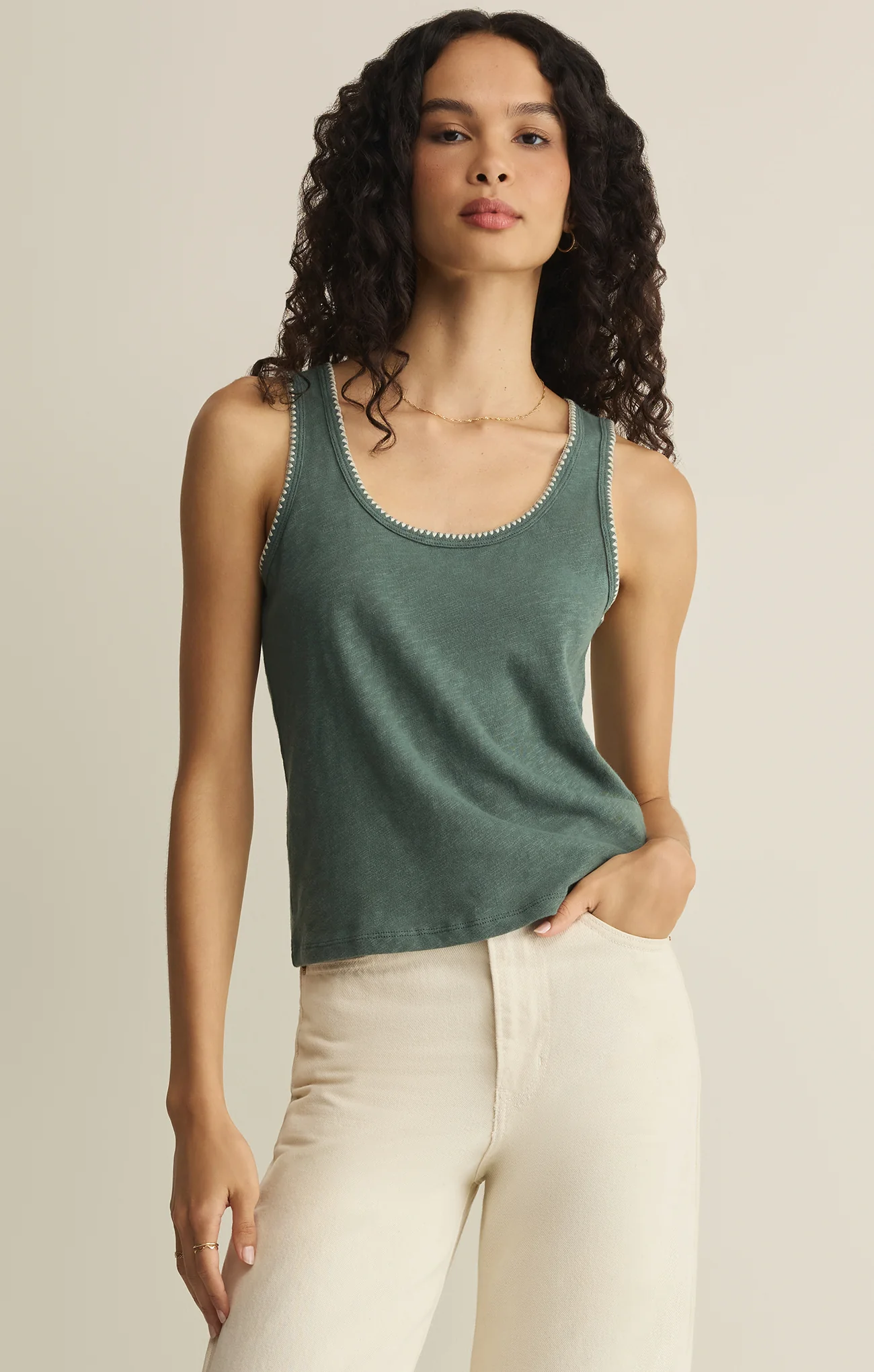 Julian Crochet Tank - Image 9