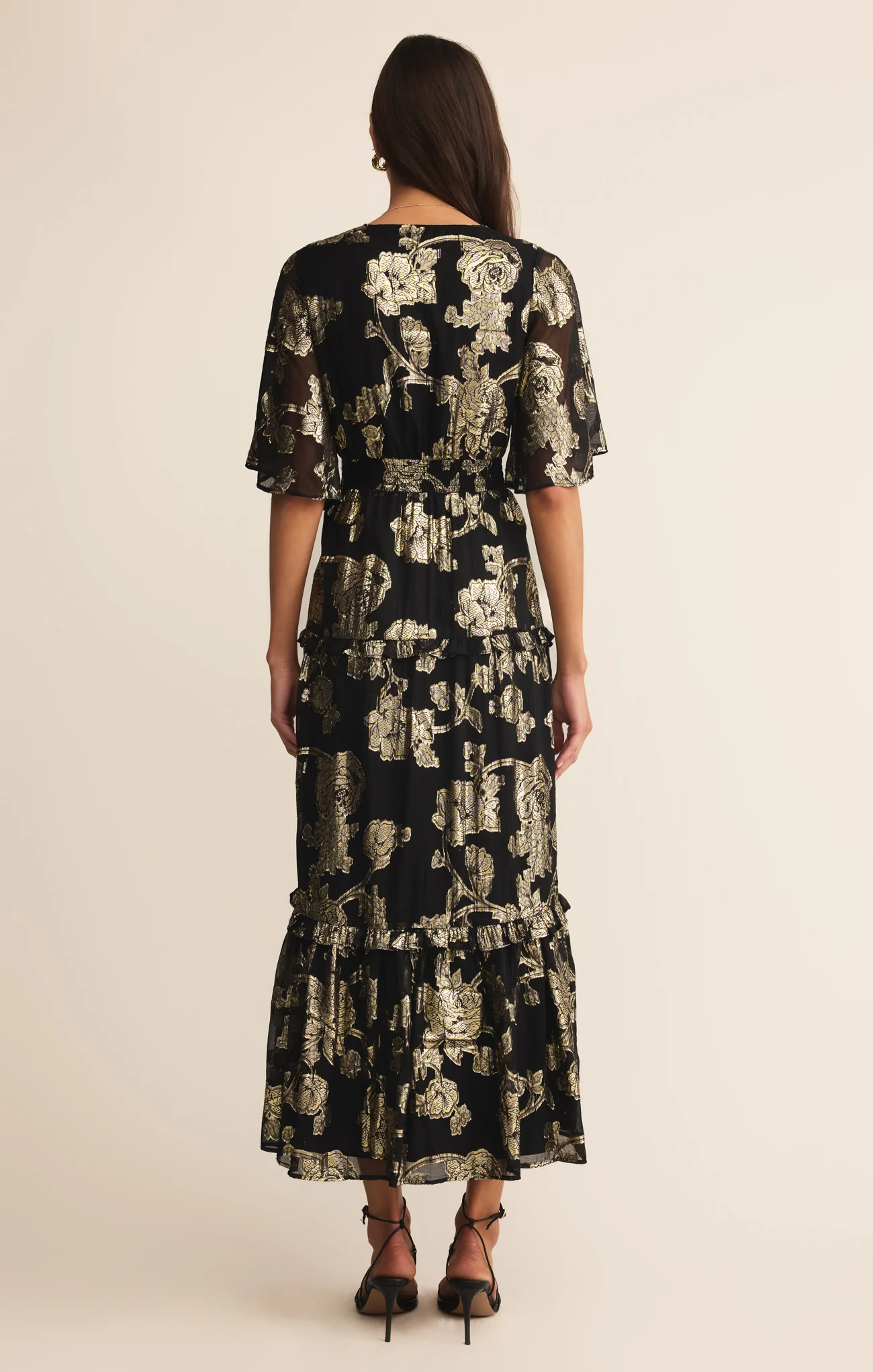 Kiera Jacquard Maxi Dress - Image 4