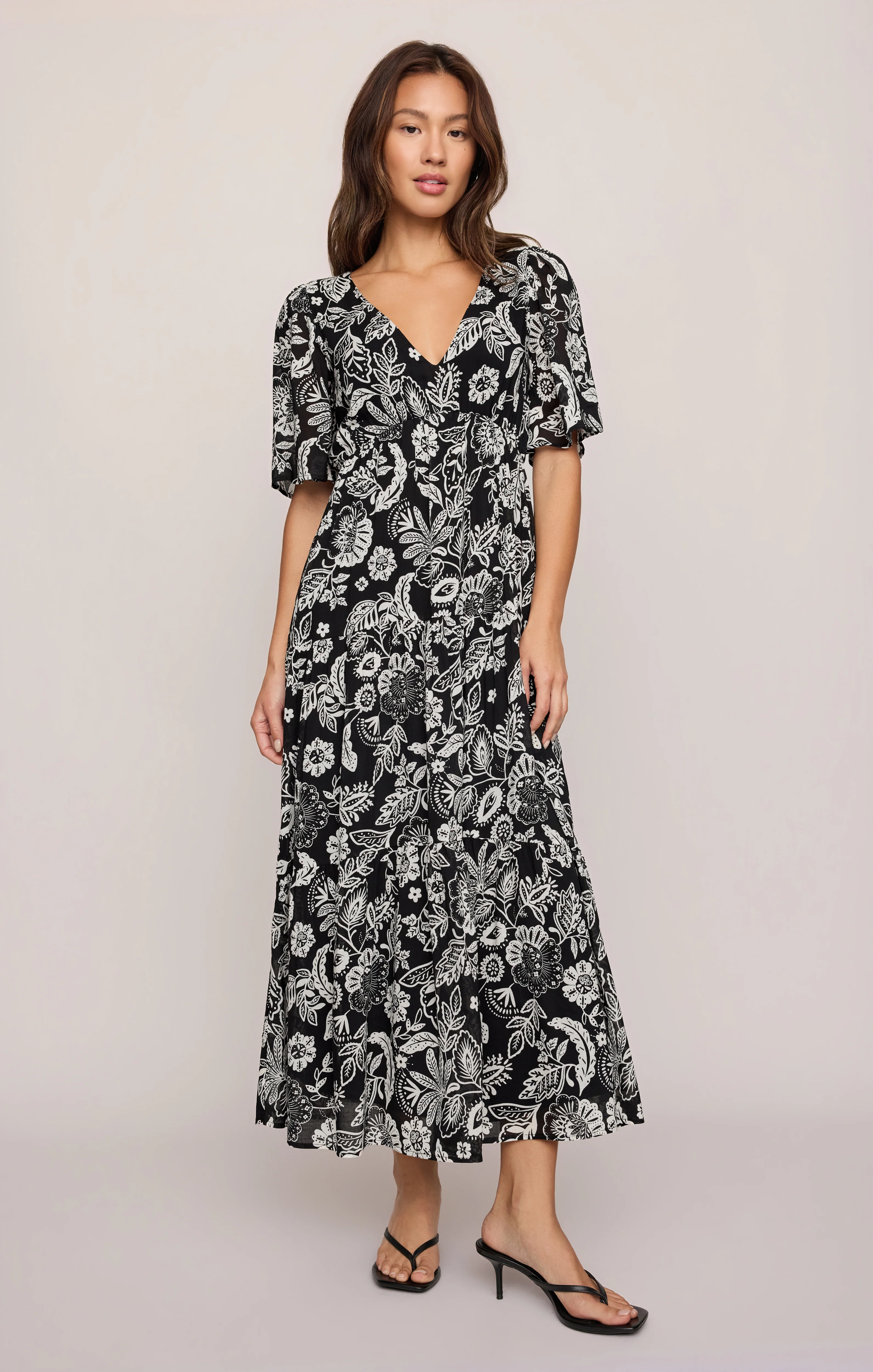 Lacey Floral Midi Dress - Image 5