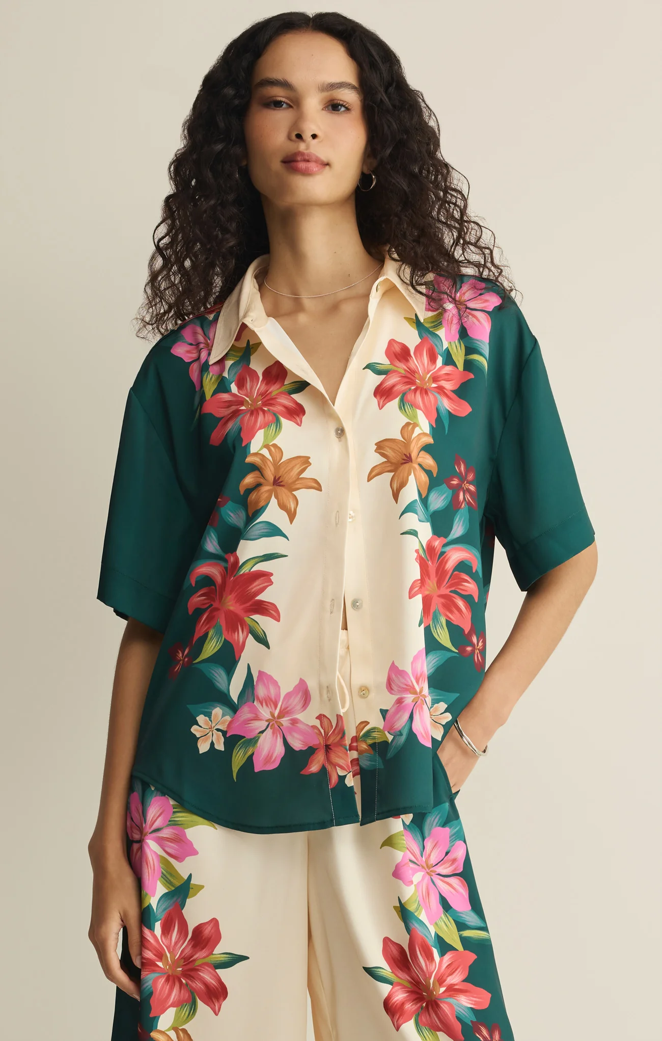 Lani Floral Button Up - Image 2