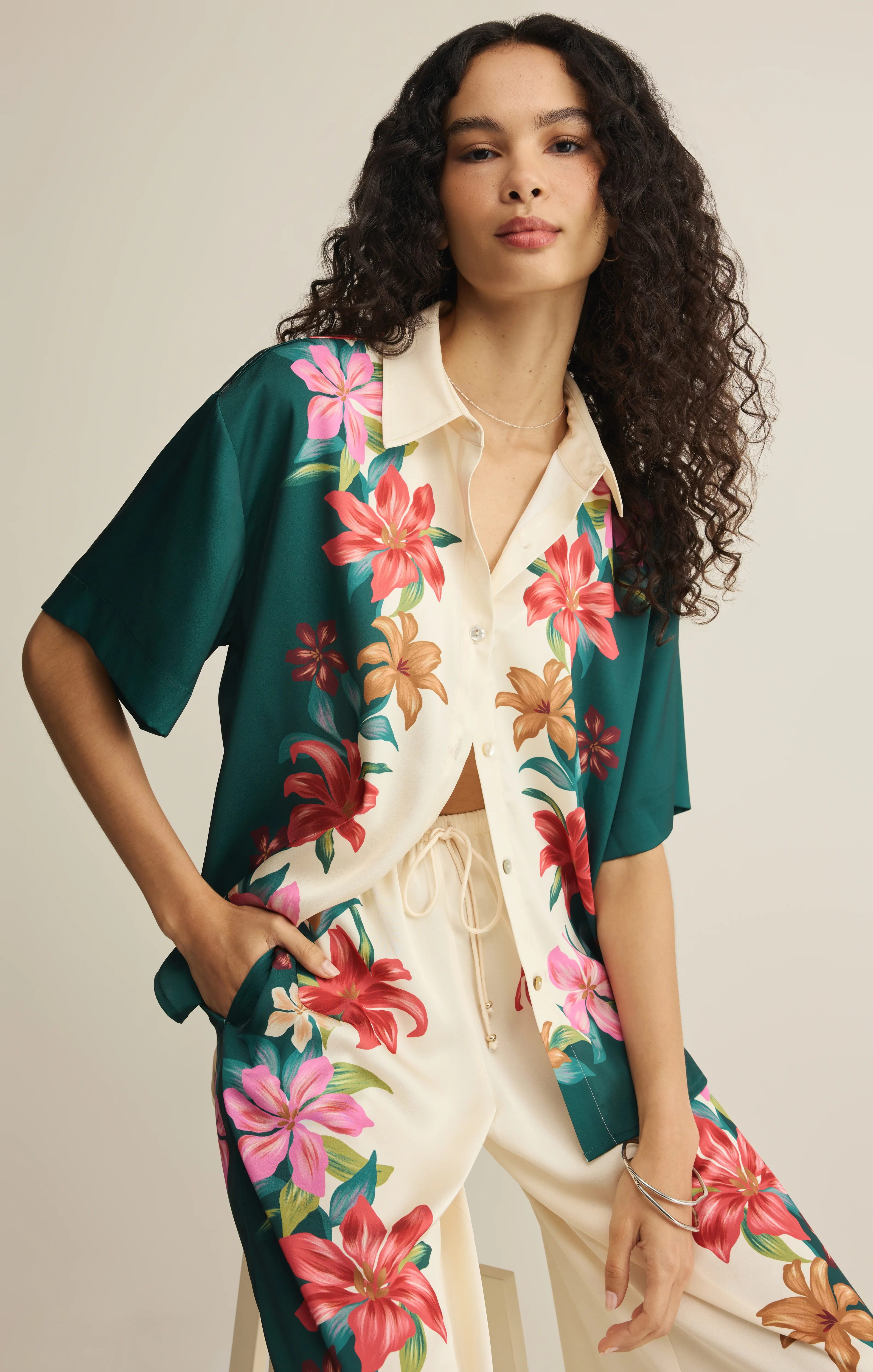 Lani Floral Button Up - Image 8