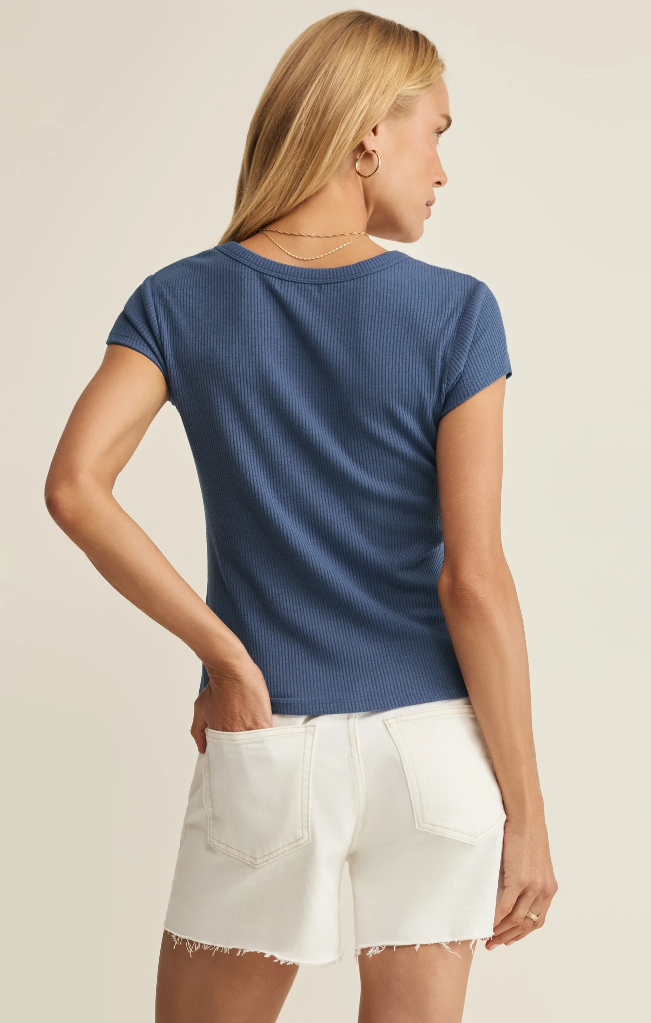 Leisurely Scoop Neck Tee - Image 26
