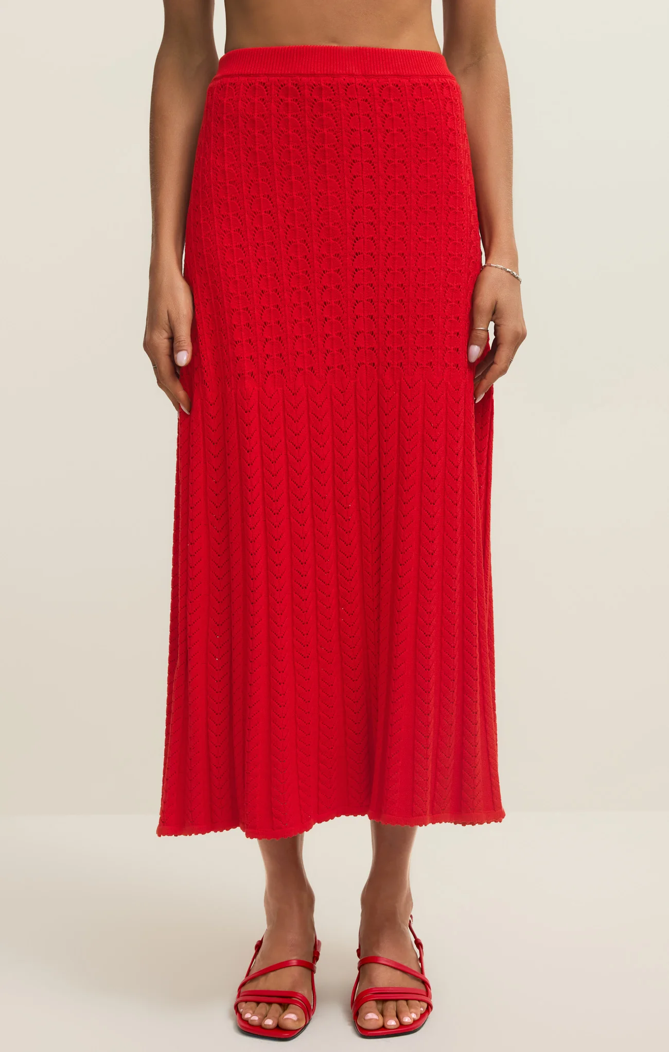 Lexa Crochet Sweater Maxi Skirt - Image 5