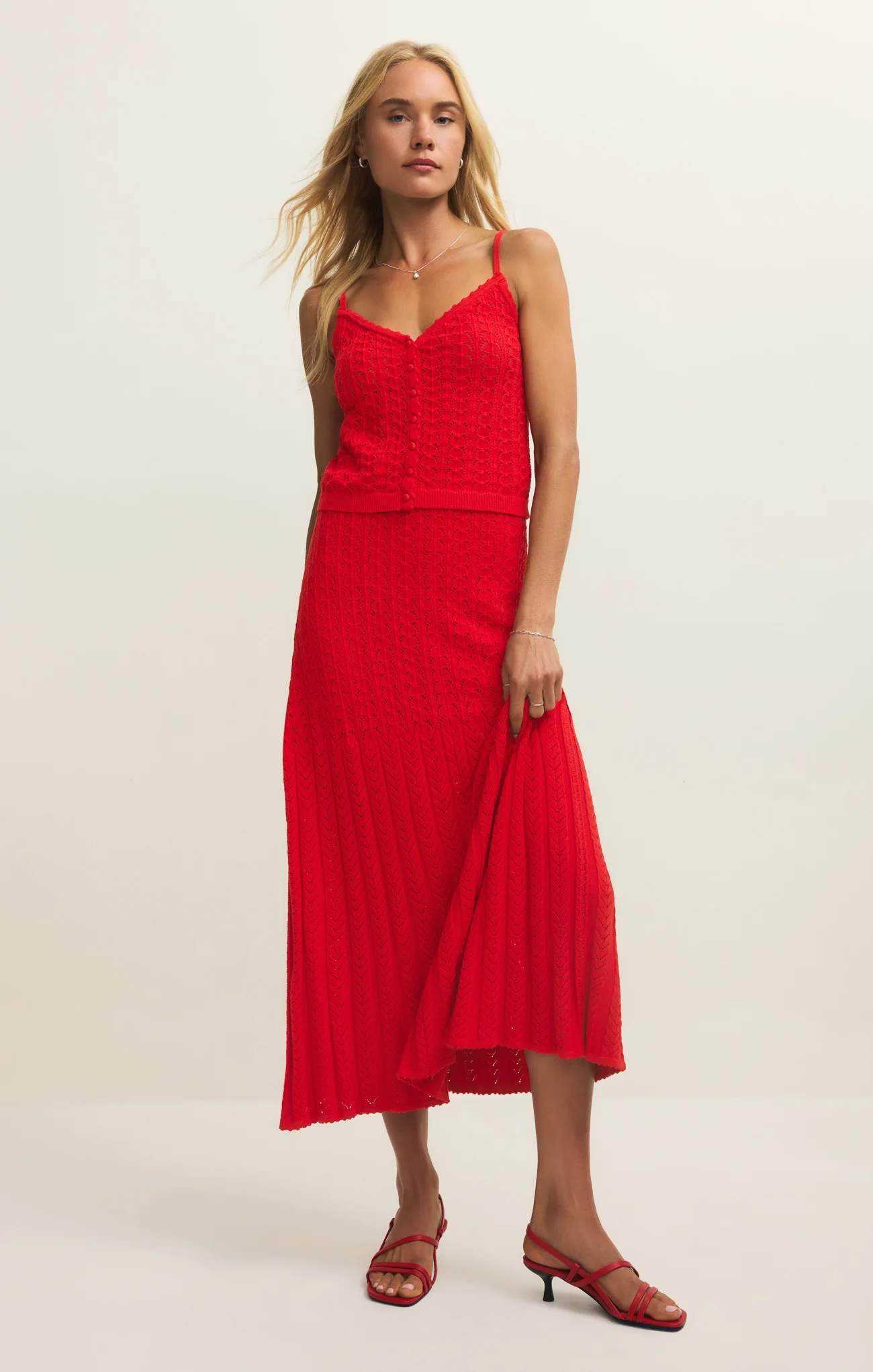 Lexa Crochet Sweater Maxi Skirt - Image 8
