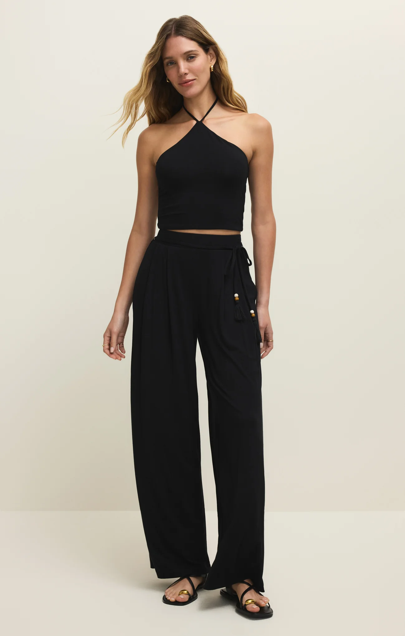 Lydia Wide Leg Stretch Pant - Image 2