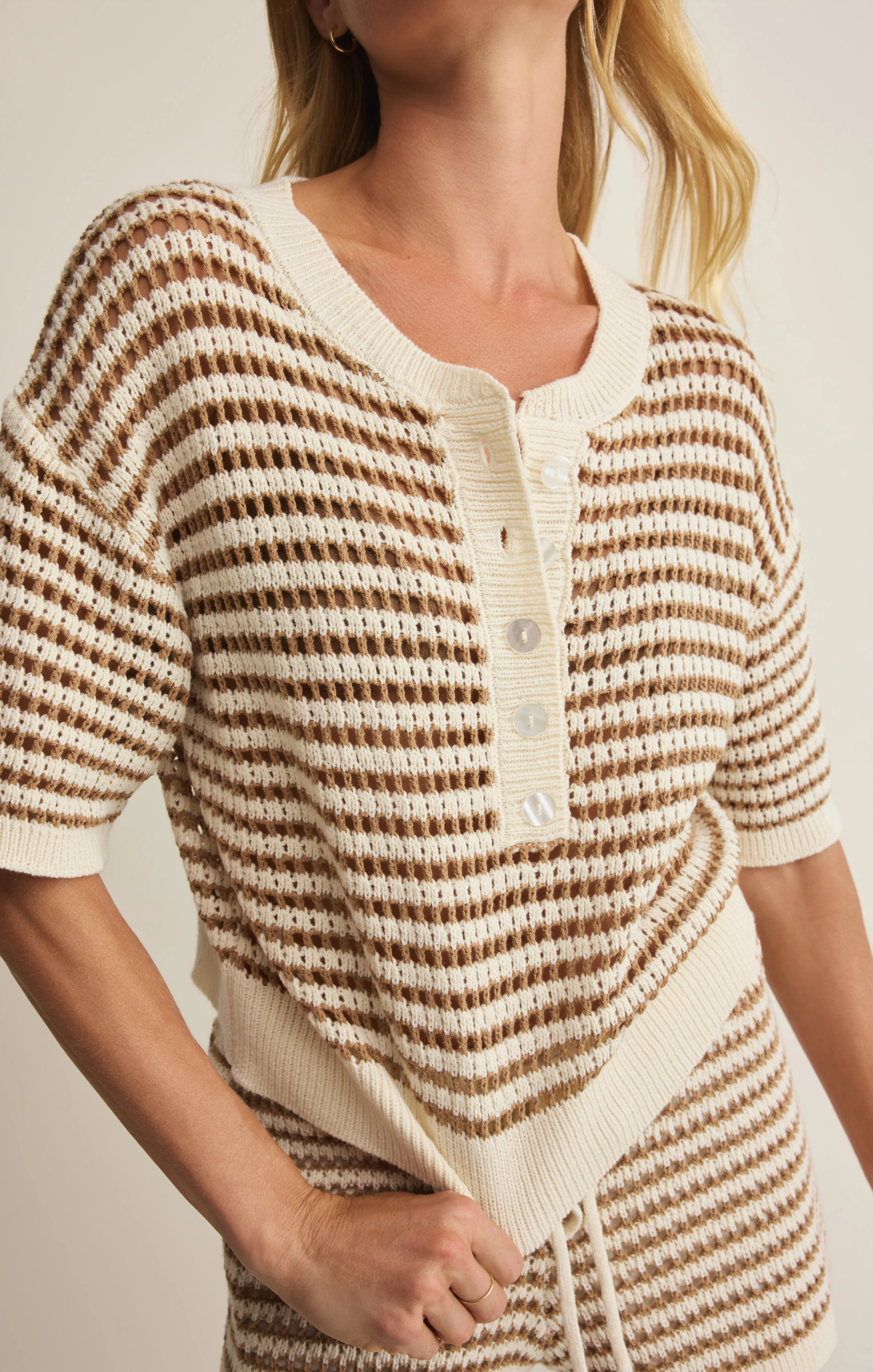 Lyla Striped Crochet Short - Image 12