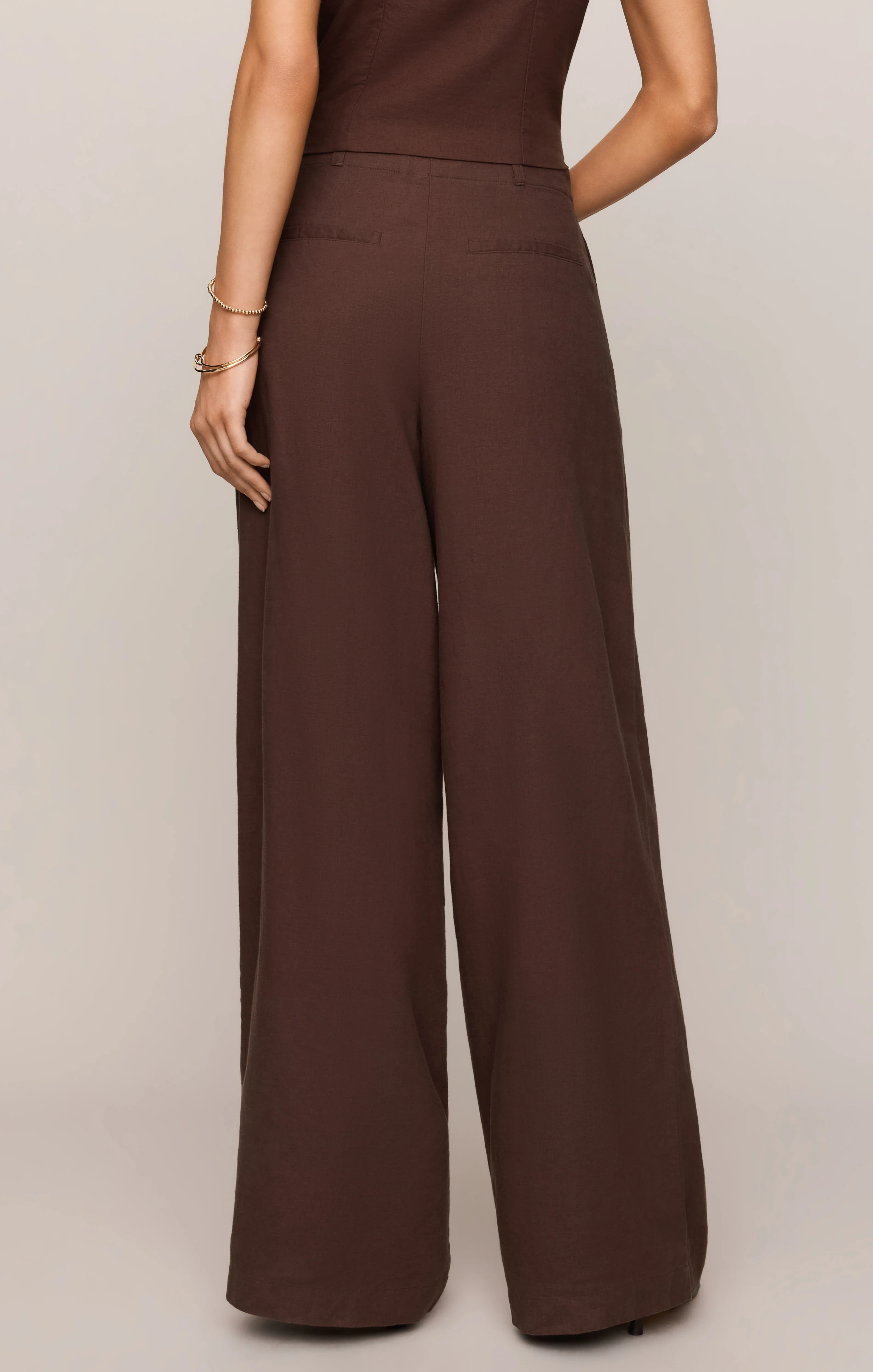 Magnolia Wide Leg Linen Trouser Pant - Image 2