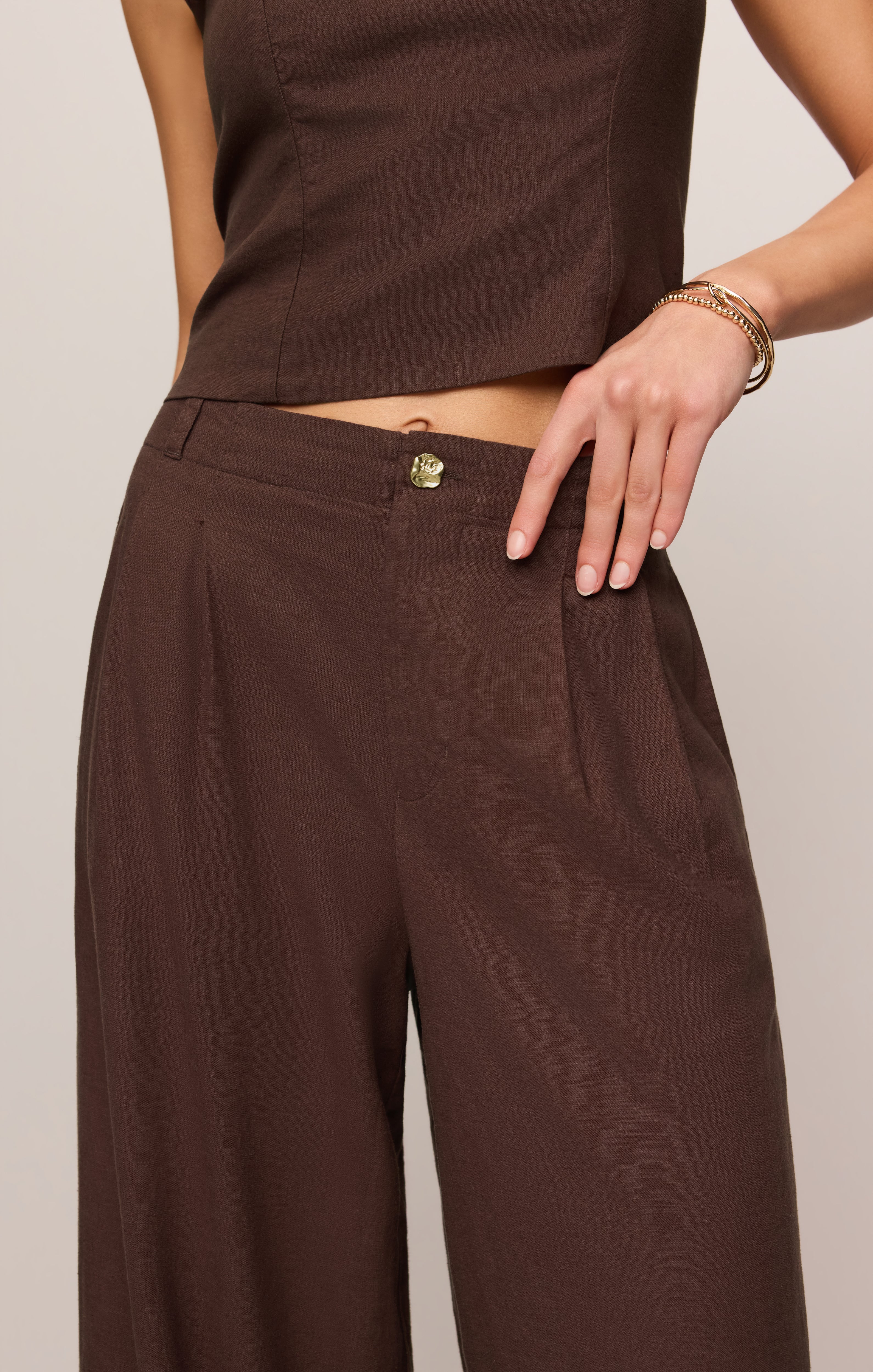 Magnolia Wide Leg Linen Trouser Pant - Image 3