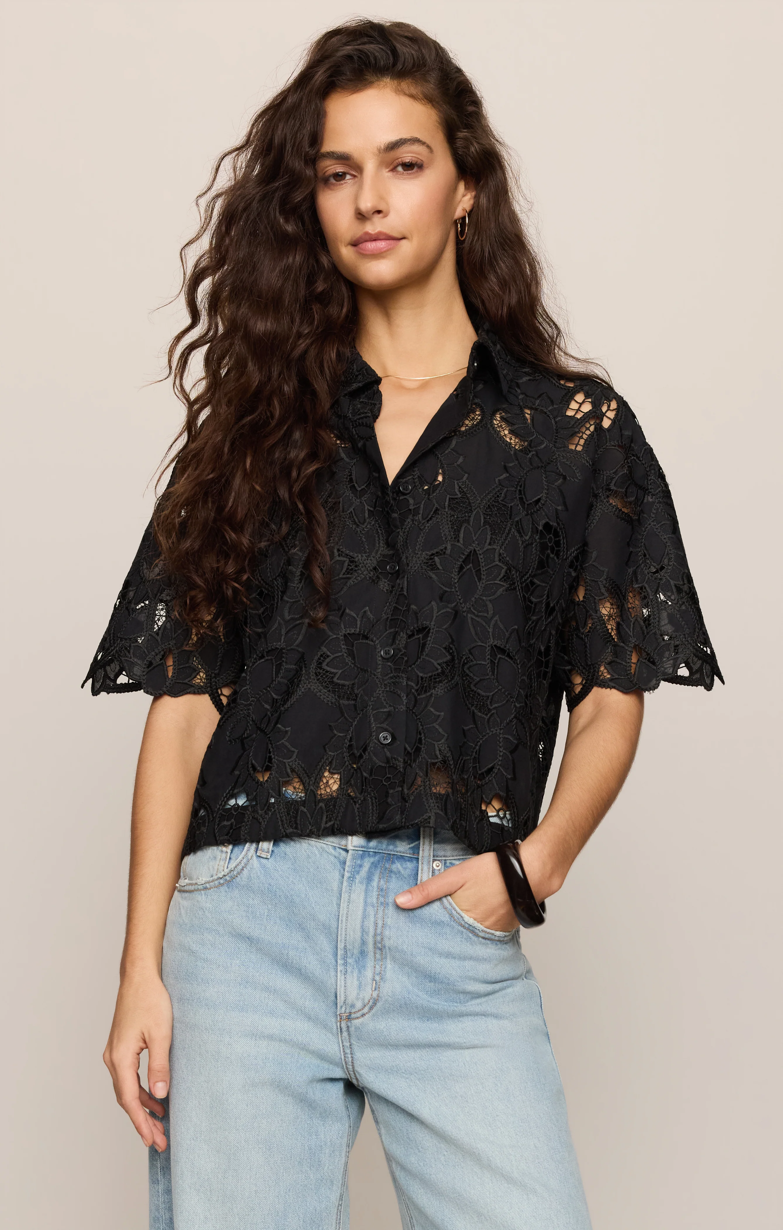 Midnight Embroidered Top - Image 9