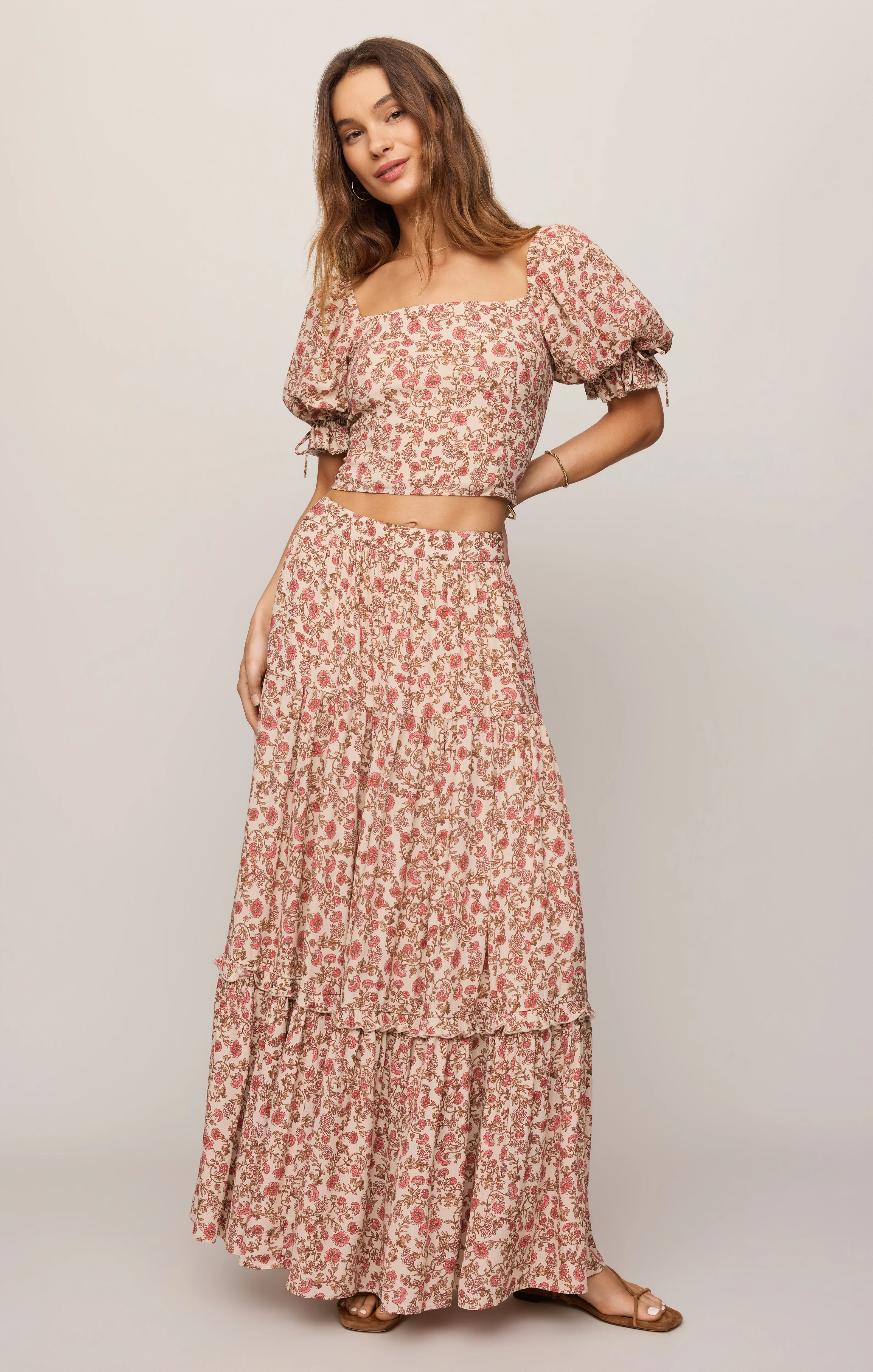Moira Floral Cropped Top - Image 4
