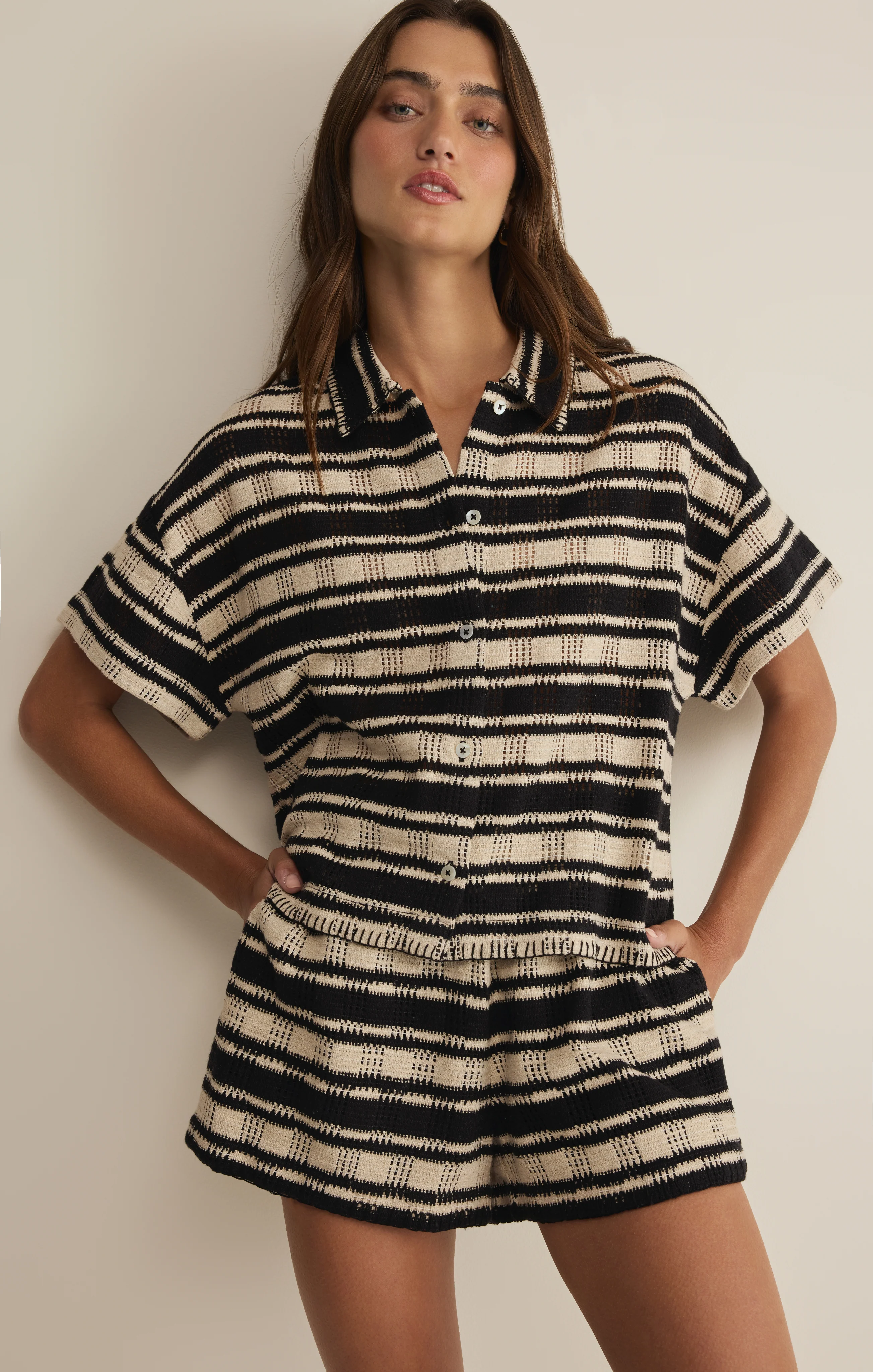 Monaco Stripe Button Up - Image 6