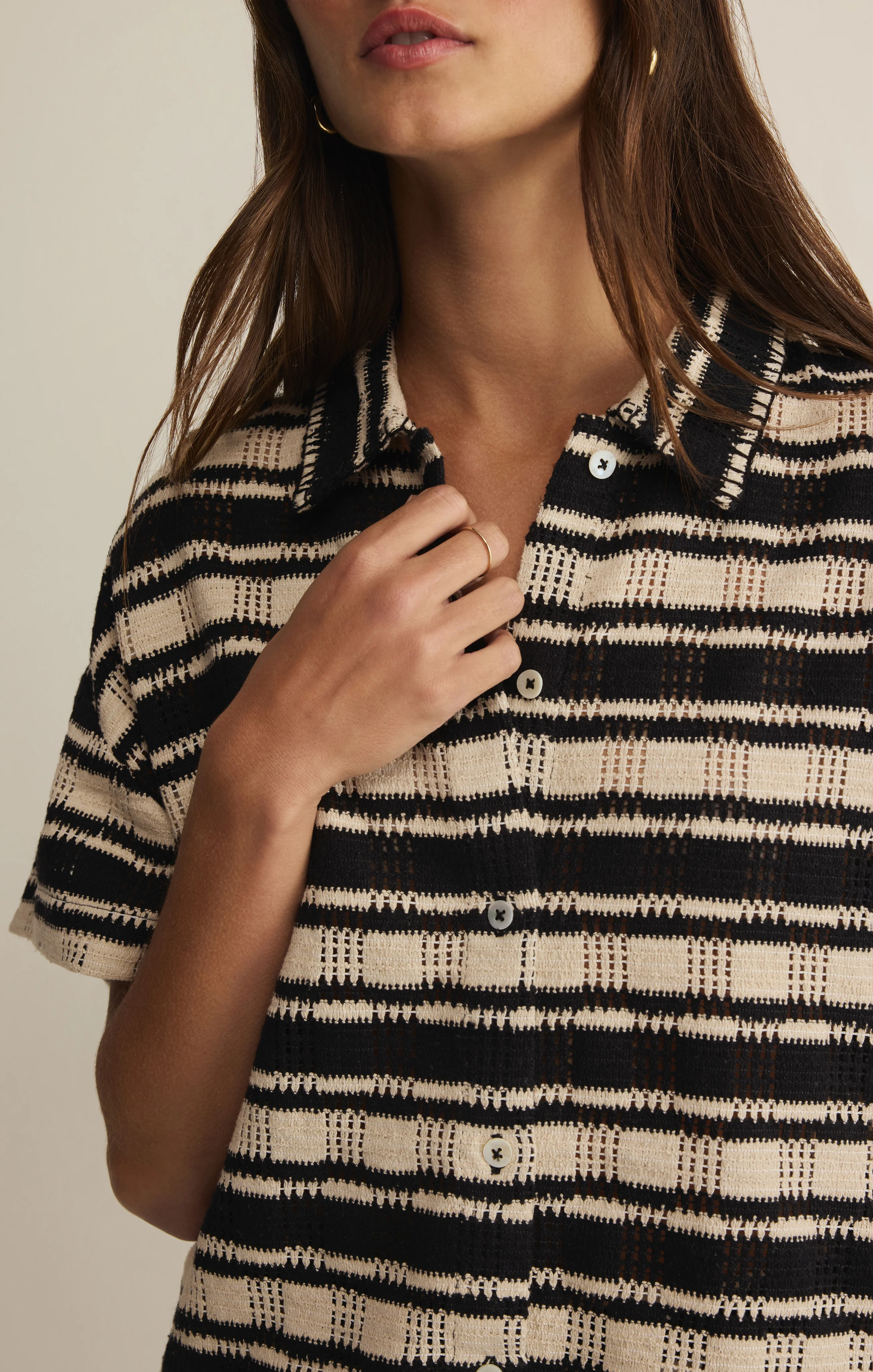 Monaco Stripe Button Up - Image 8