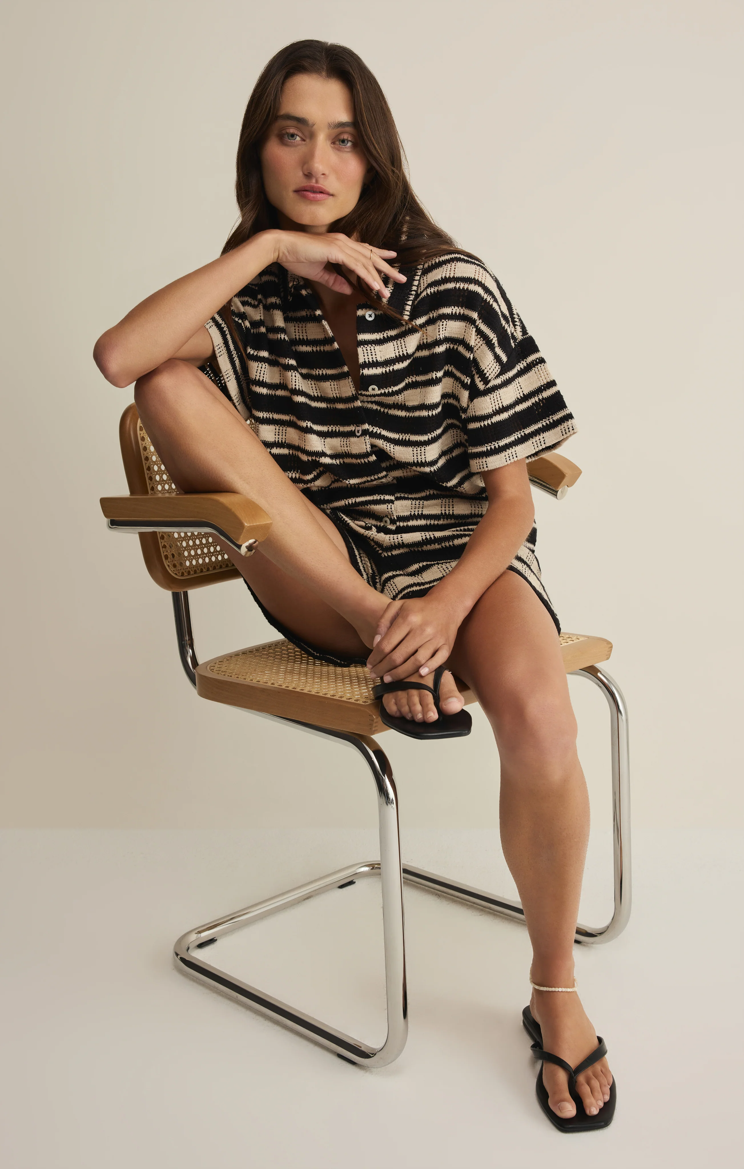 Monaco Stripe Button Up - Image 9