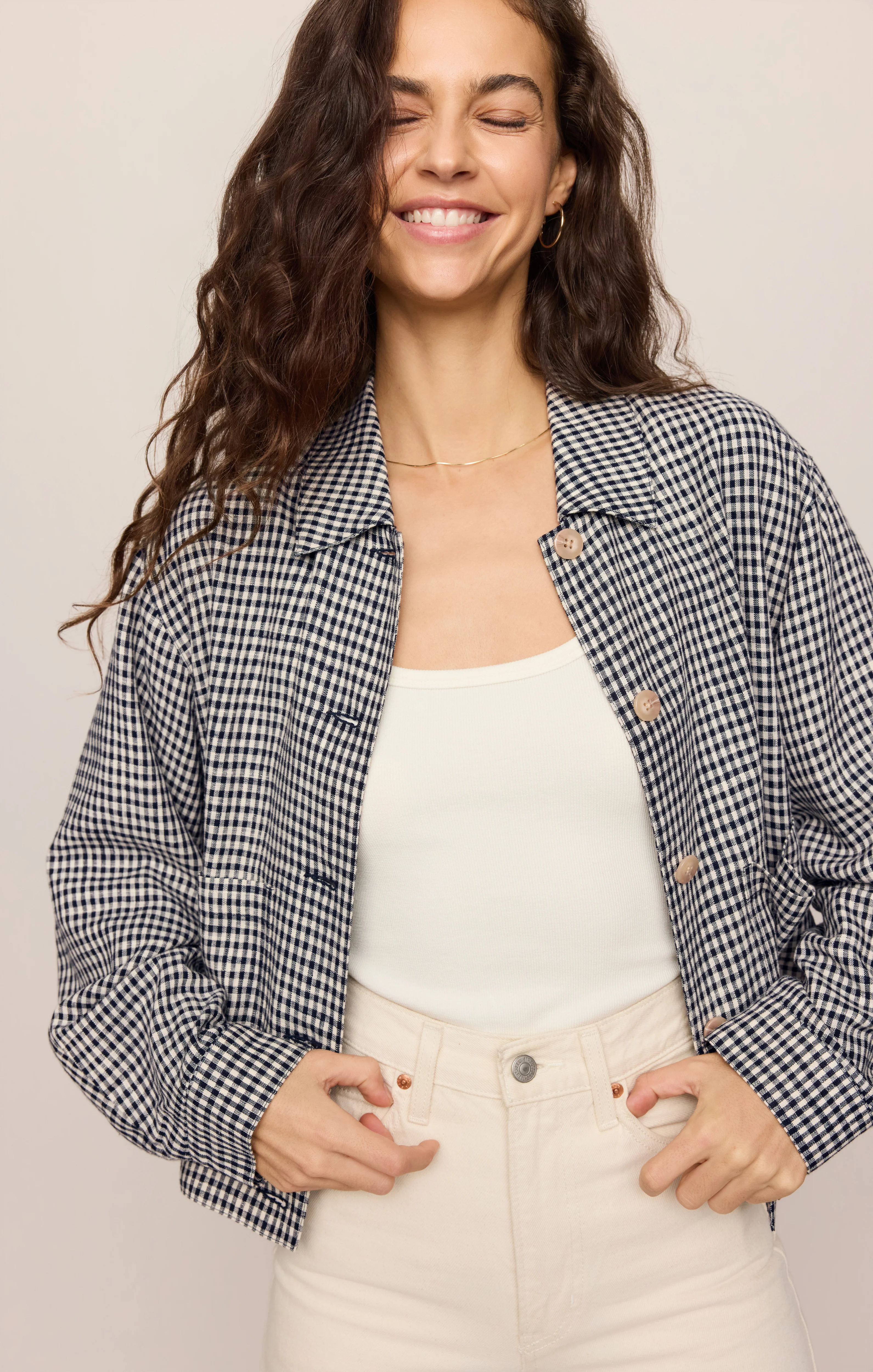 Monroe Gingham Jacket - Image 7