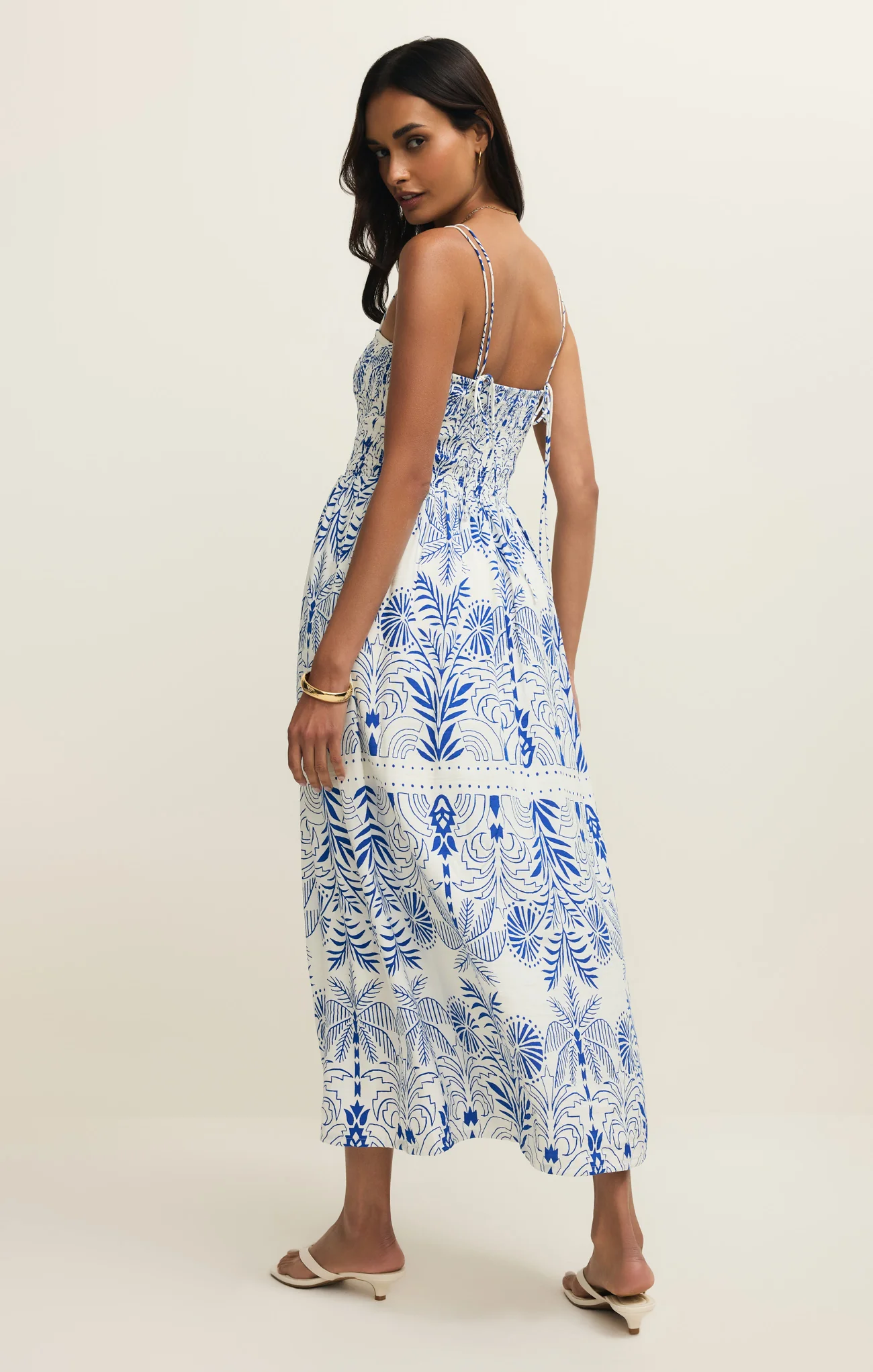 Nadine Airy Palm Maxi Dress - Image 3