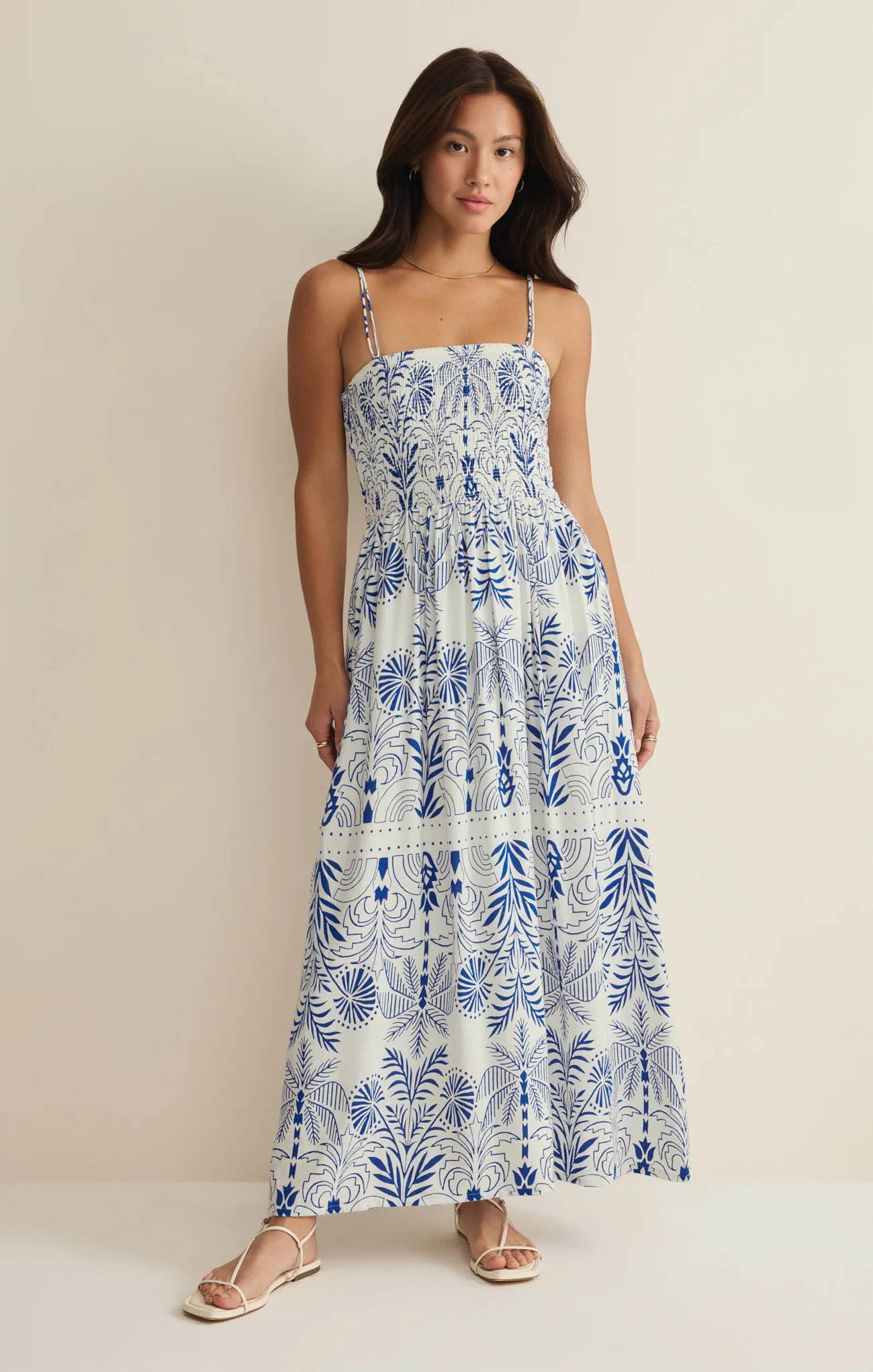 Nadine Airy Palm Maxi Dress - Image 5