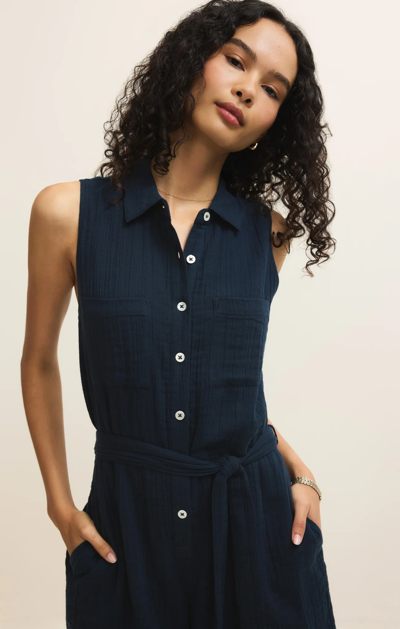 New Light Airy Gauze Romper - Image 14