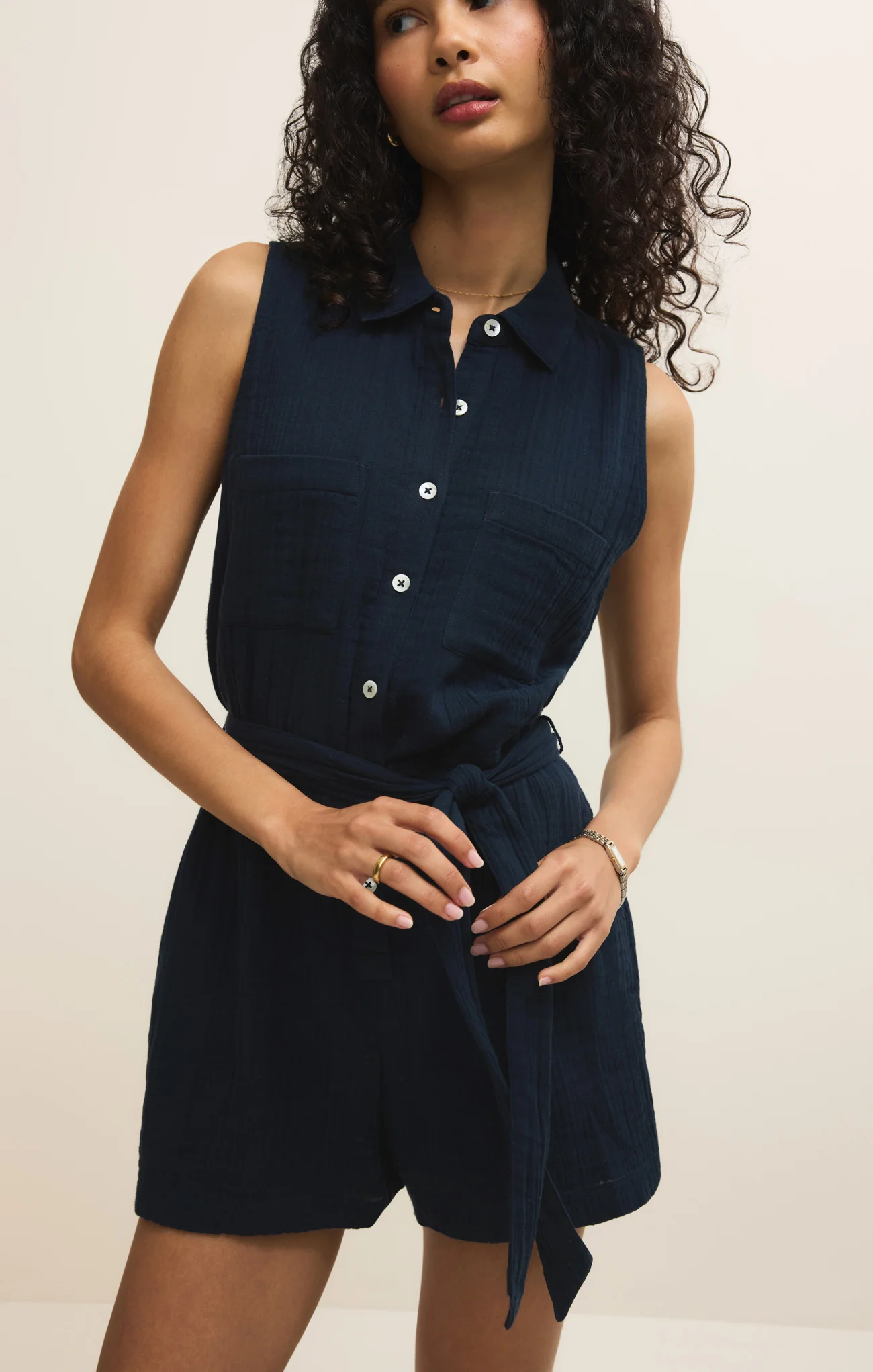 New Light Airy Gauze Romper - Image 15