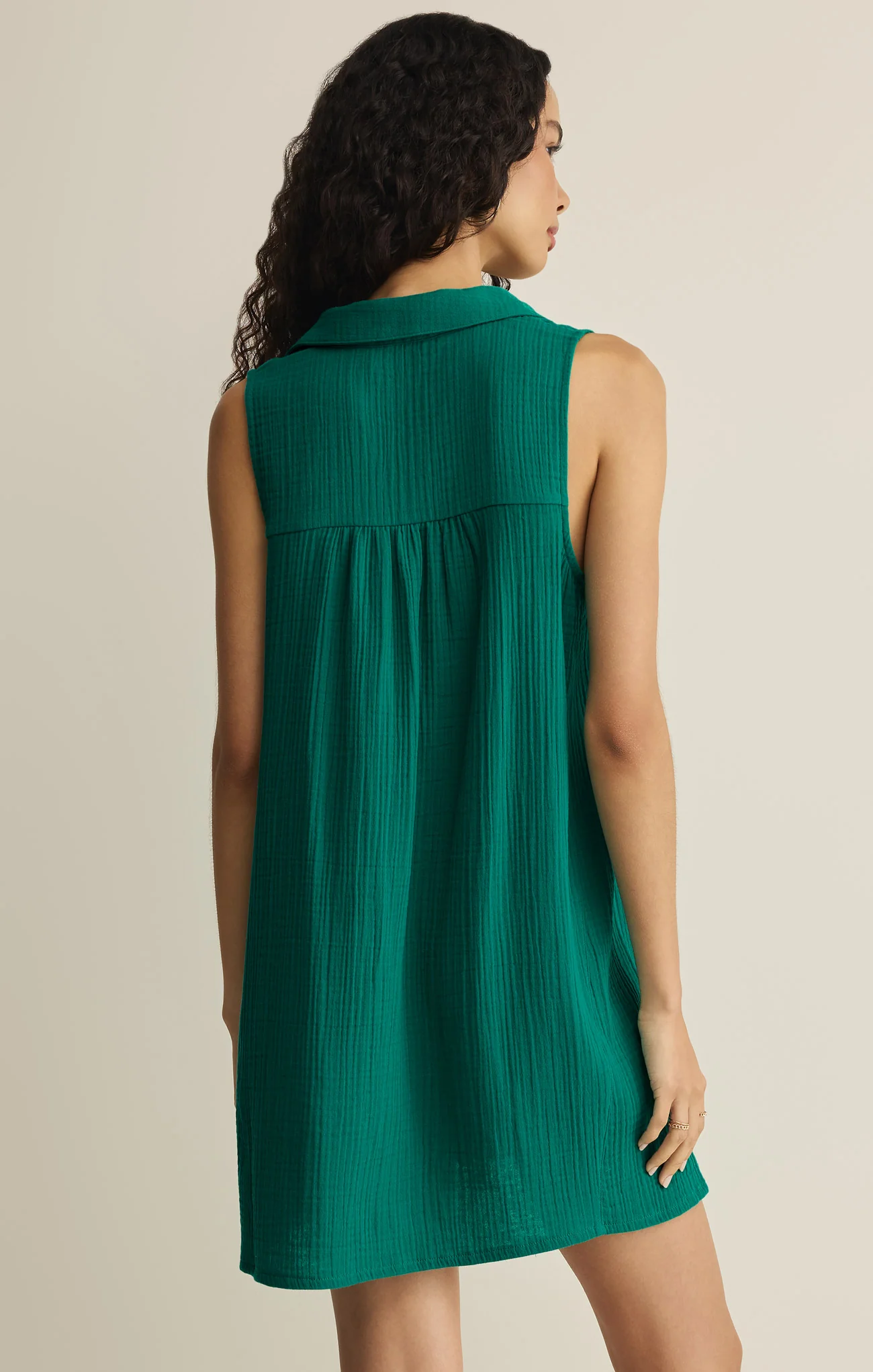 New Light Crinkle Mini Dress - Image 9