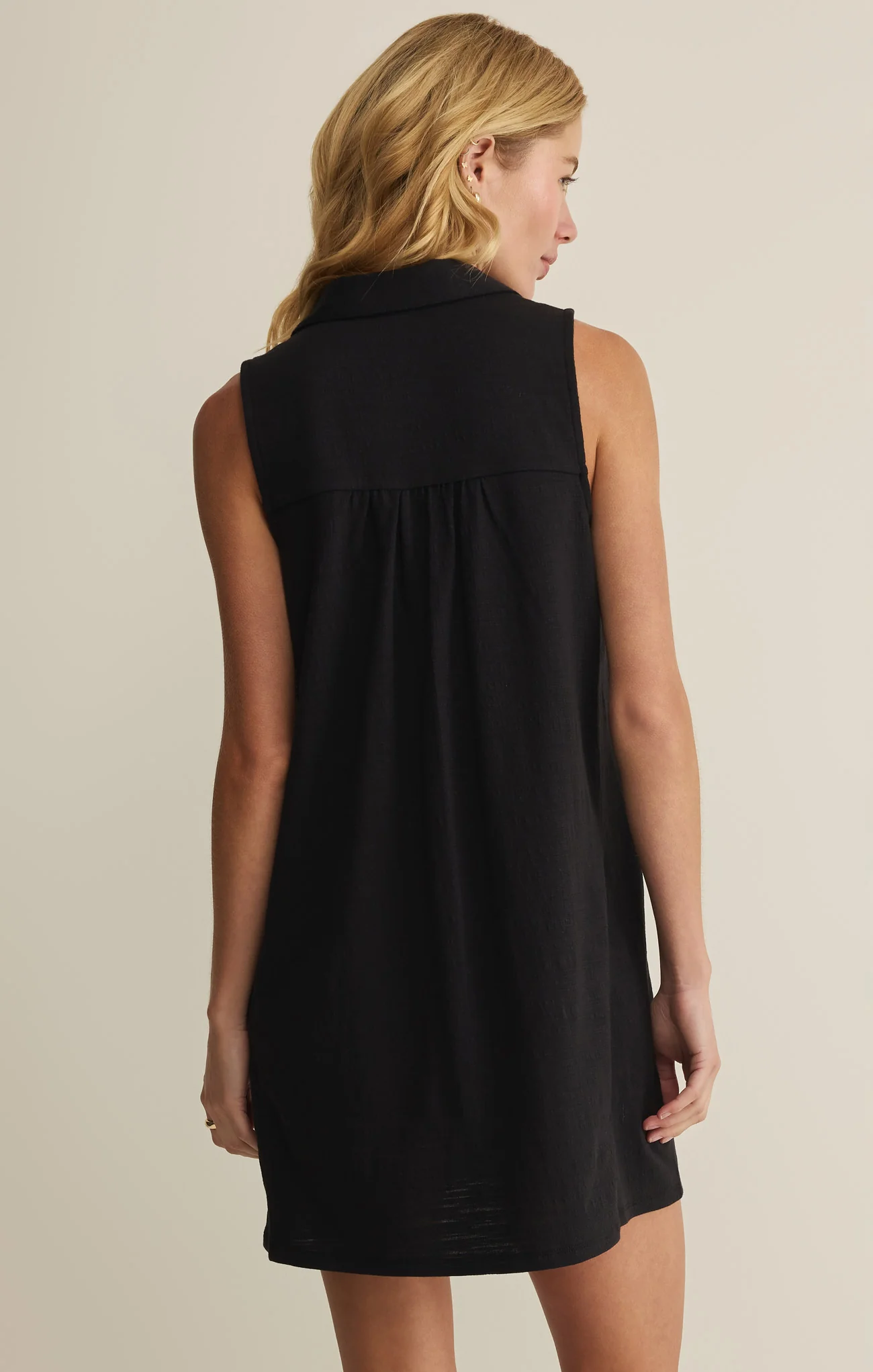 New Light Textured Mini Dress - Image 3