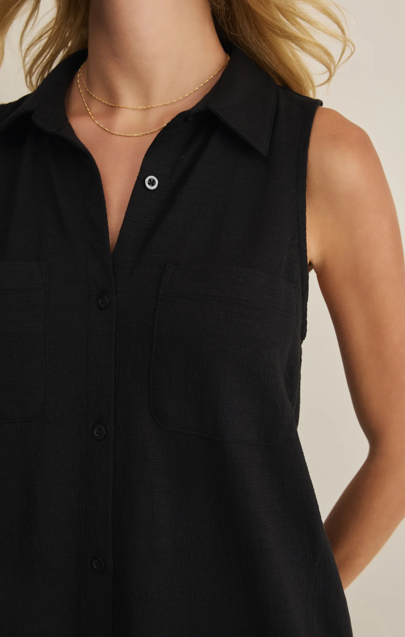 New Light Textured Mini Dress - Image 5