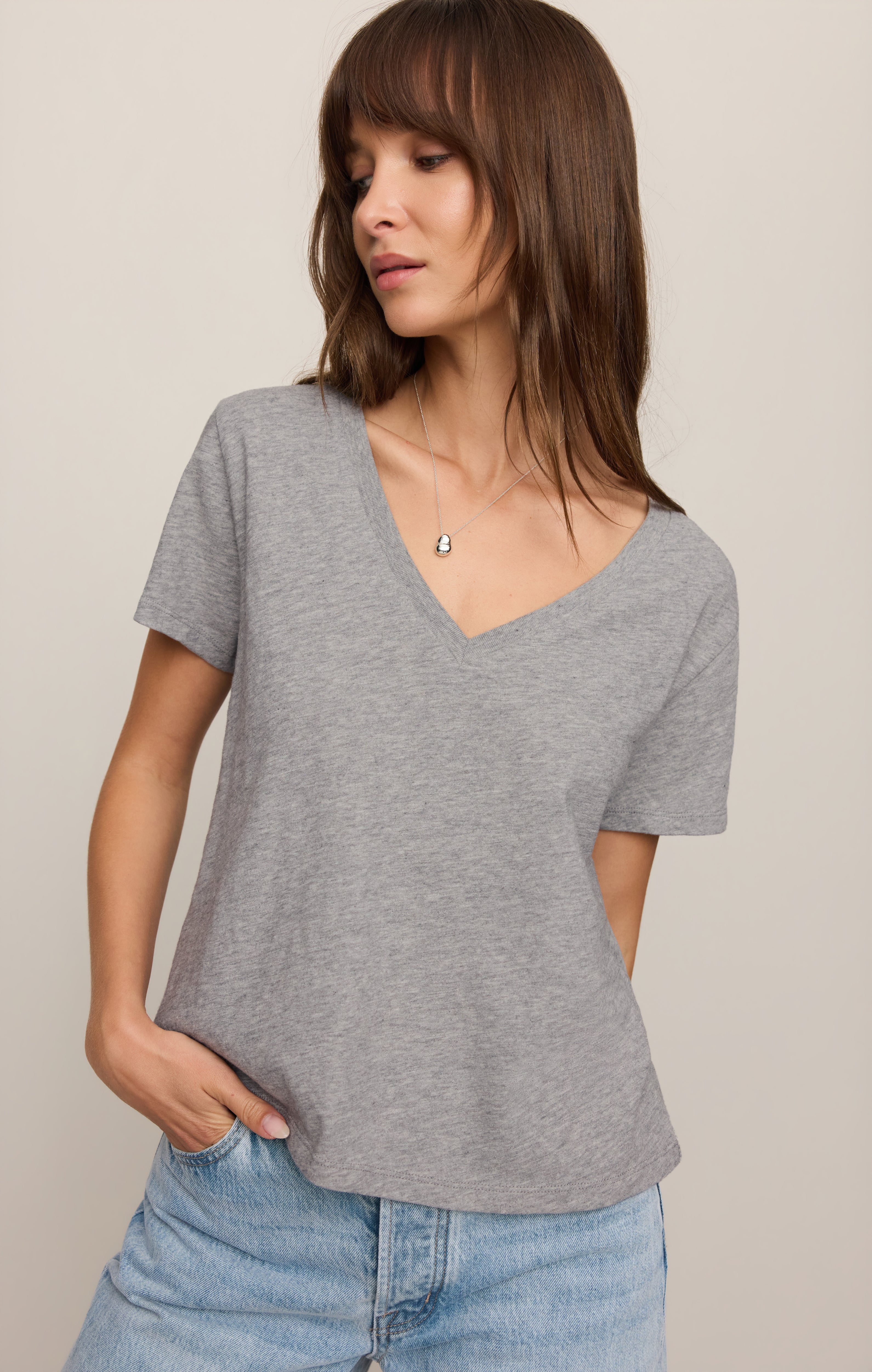 Nomad Slub V-Neck Tee - Image 13