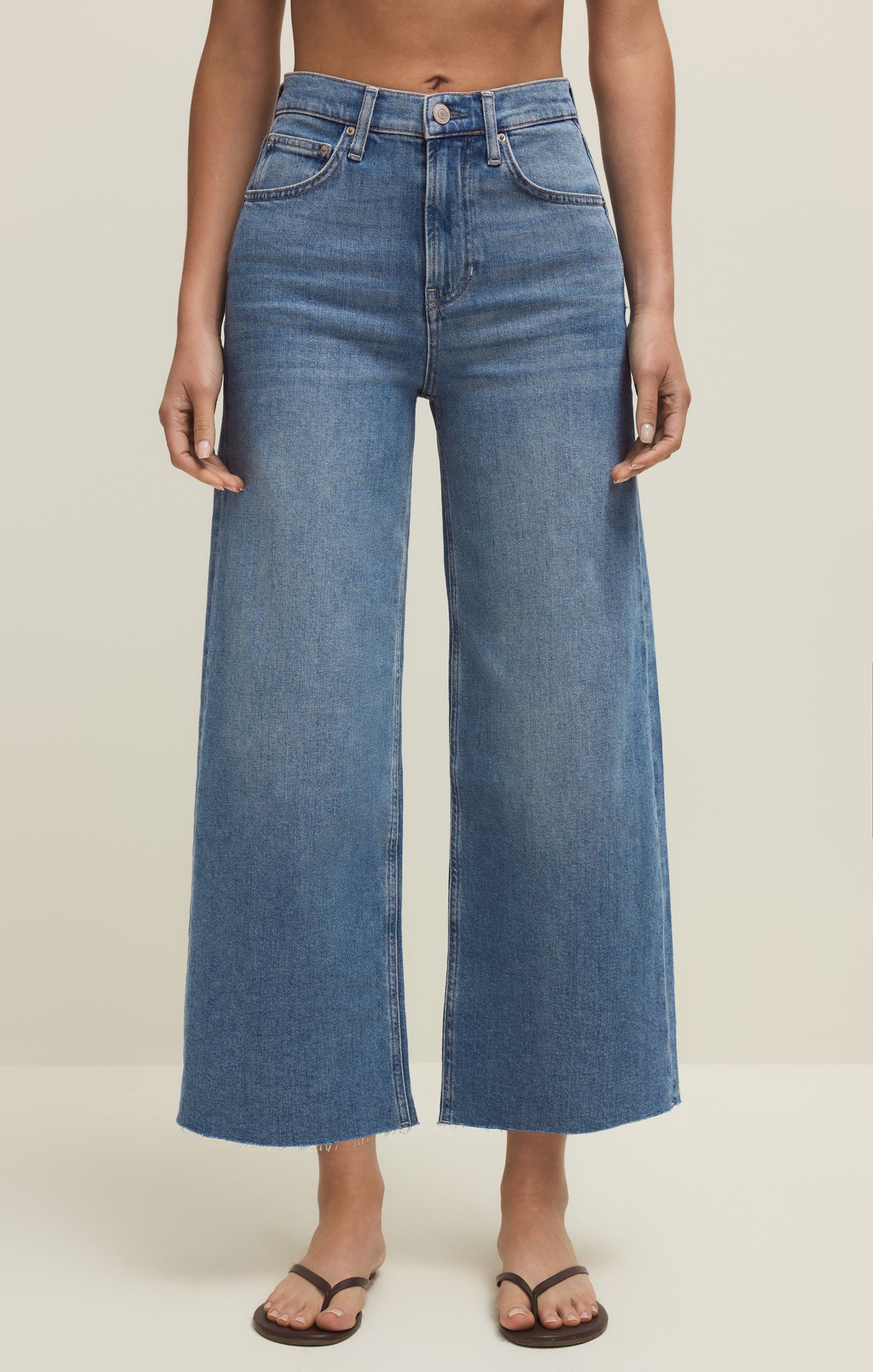 Nova High Rise Denim Crop Pant - Image 10