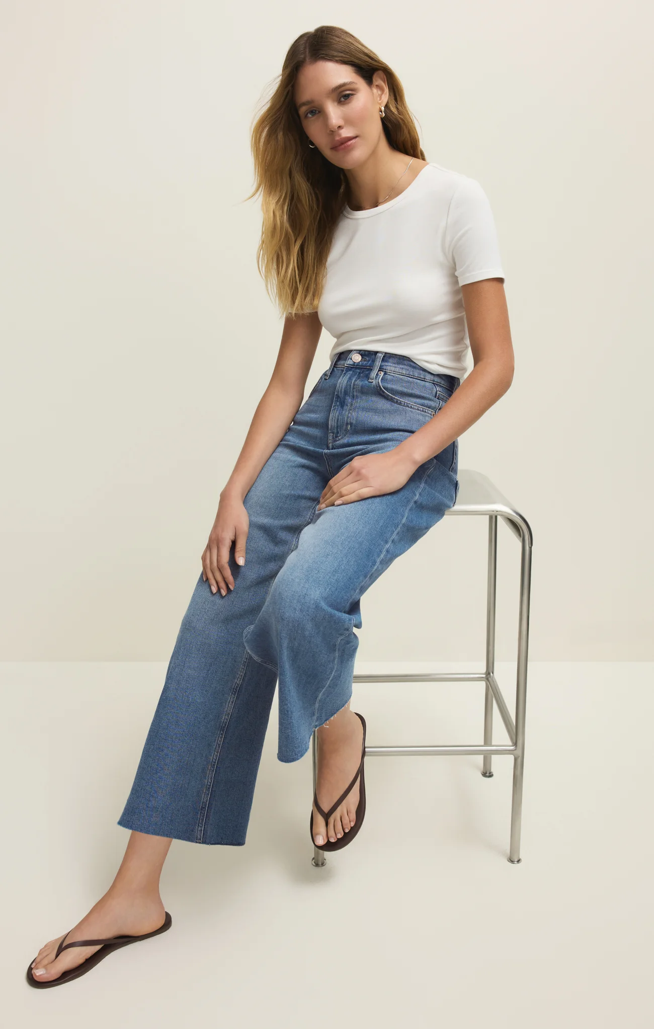 Nova High Rise Denim Crop Pant - Image 18