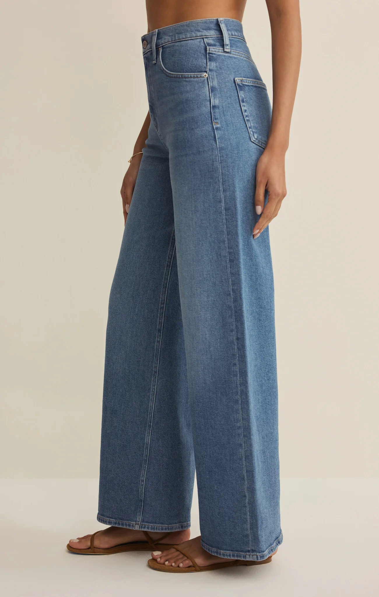 Nova High Rise Wide Leg Denim Pant - Image 3