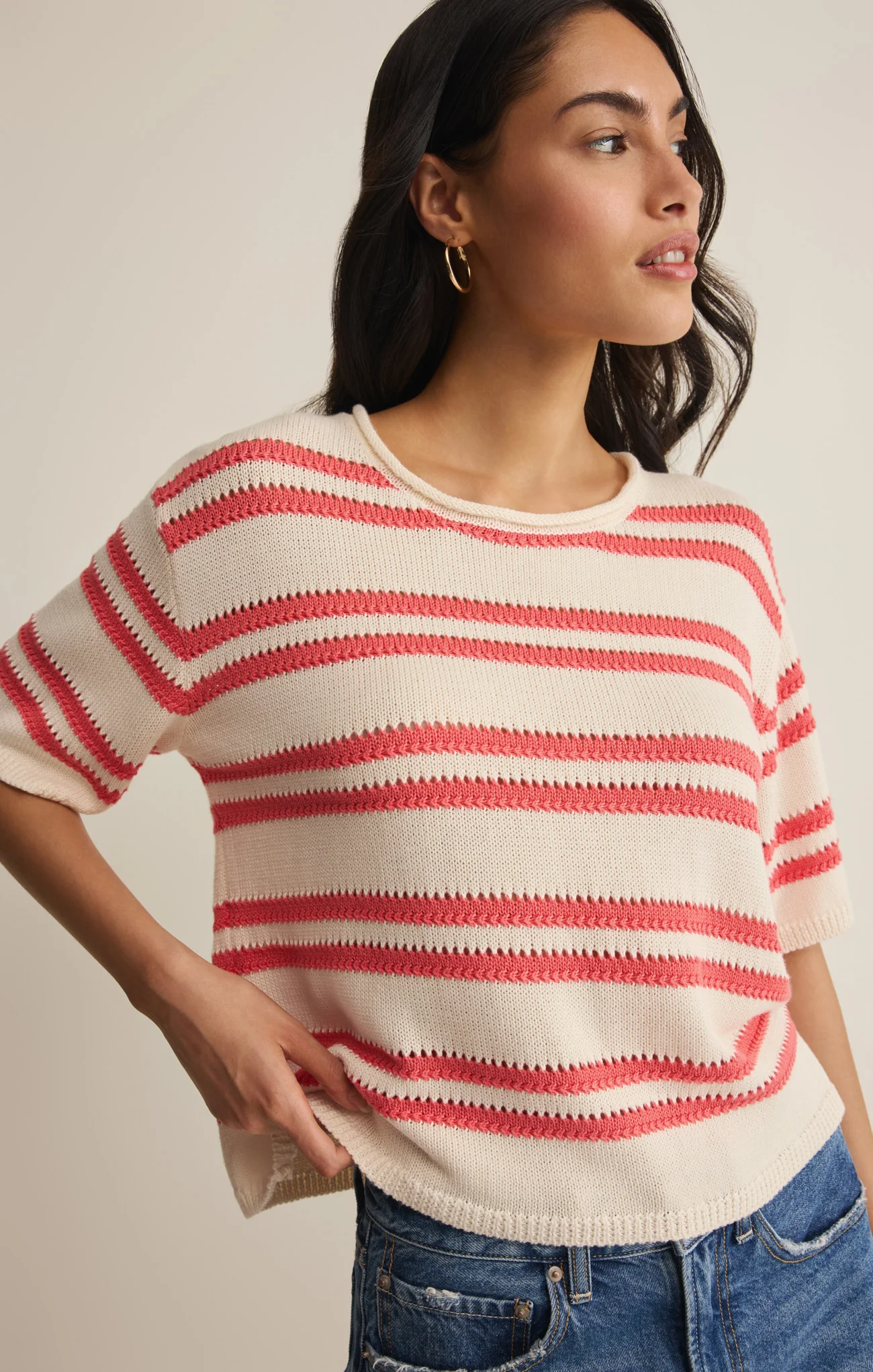 Prado Stripe Sweater Top - Image 10