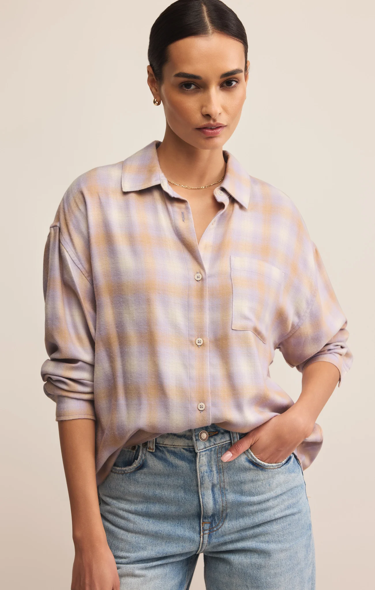 River Plaid Button Up - Image 76