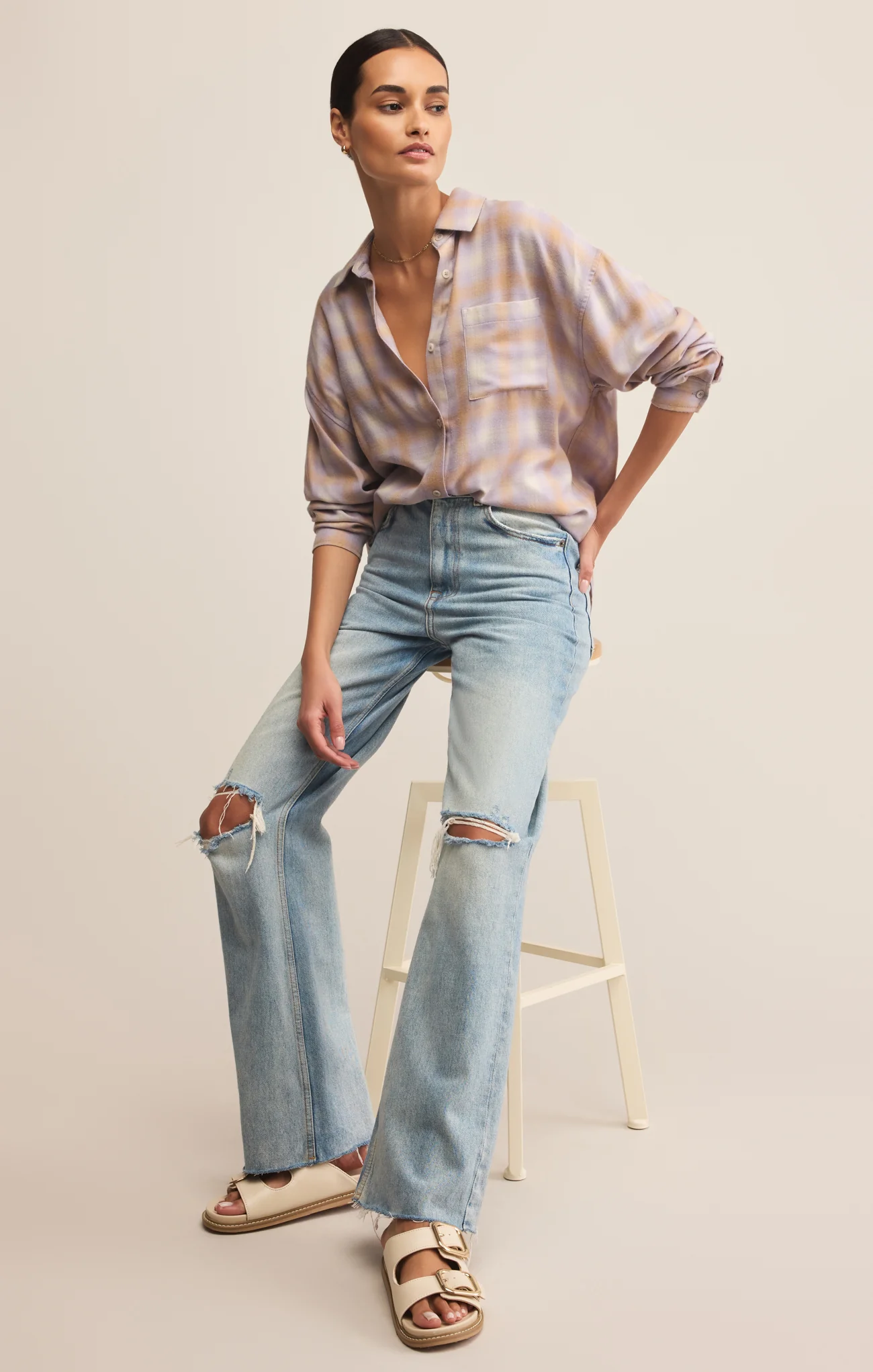 River Plaid Button Up - Image 79