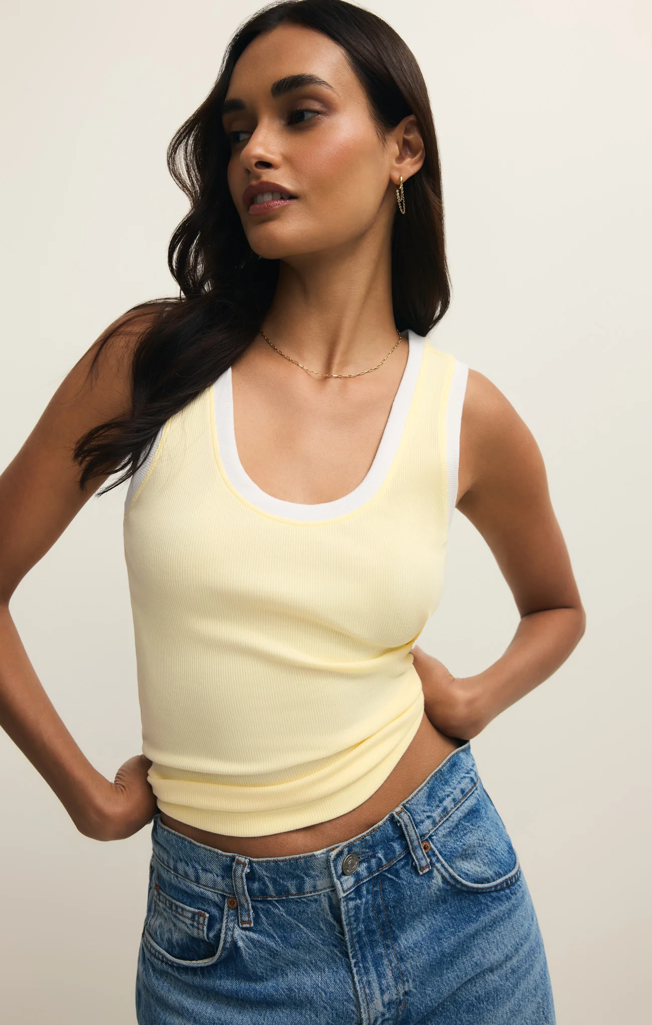 Sirena Contrast Rib Tank - Image 27