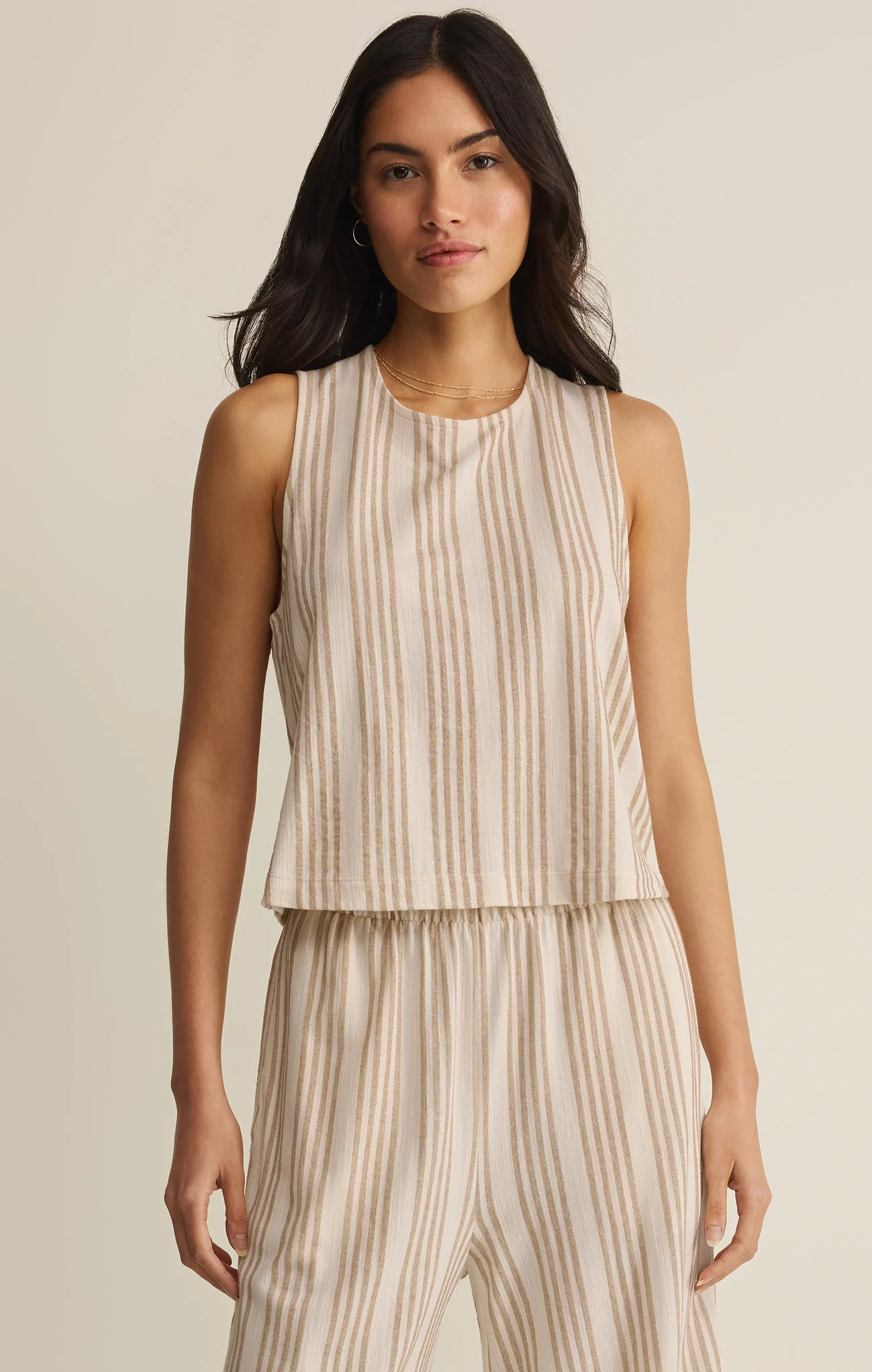 Sloane Knit Striped Tank Top - Image 2