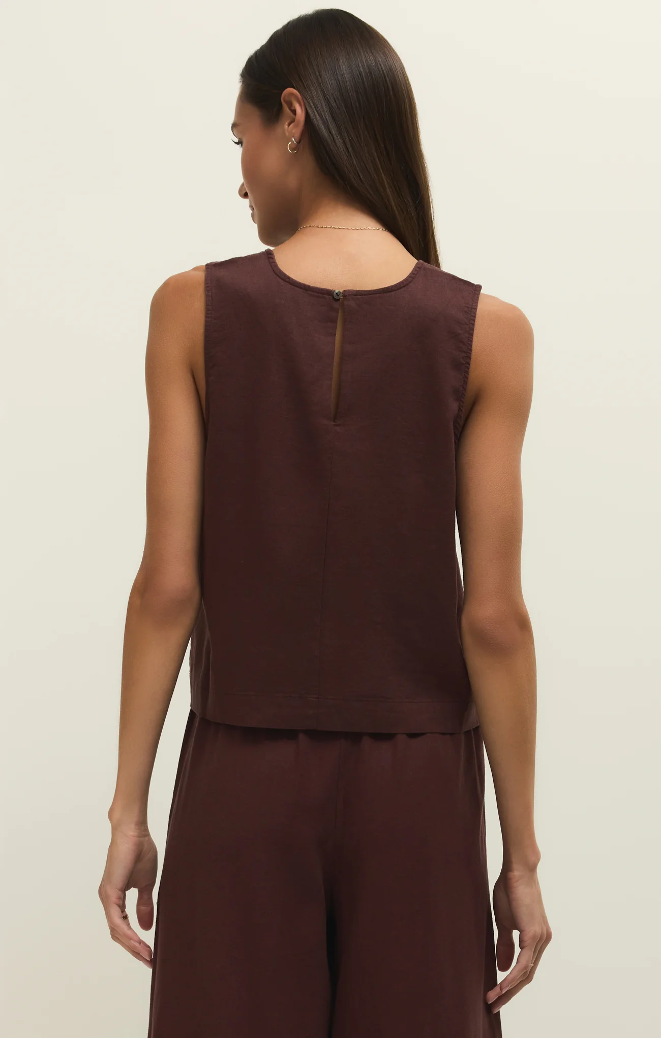 Sloane Linen Cropped Tank - Image 22