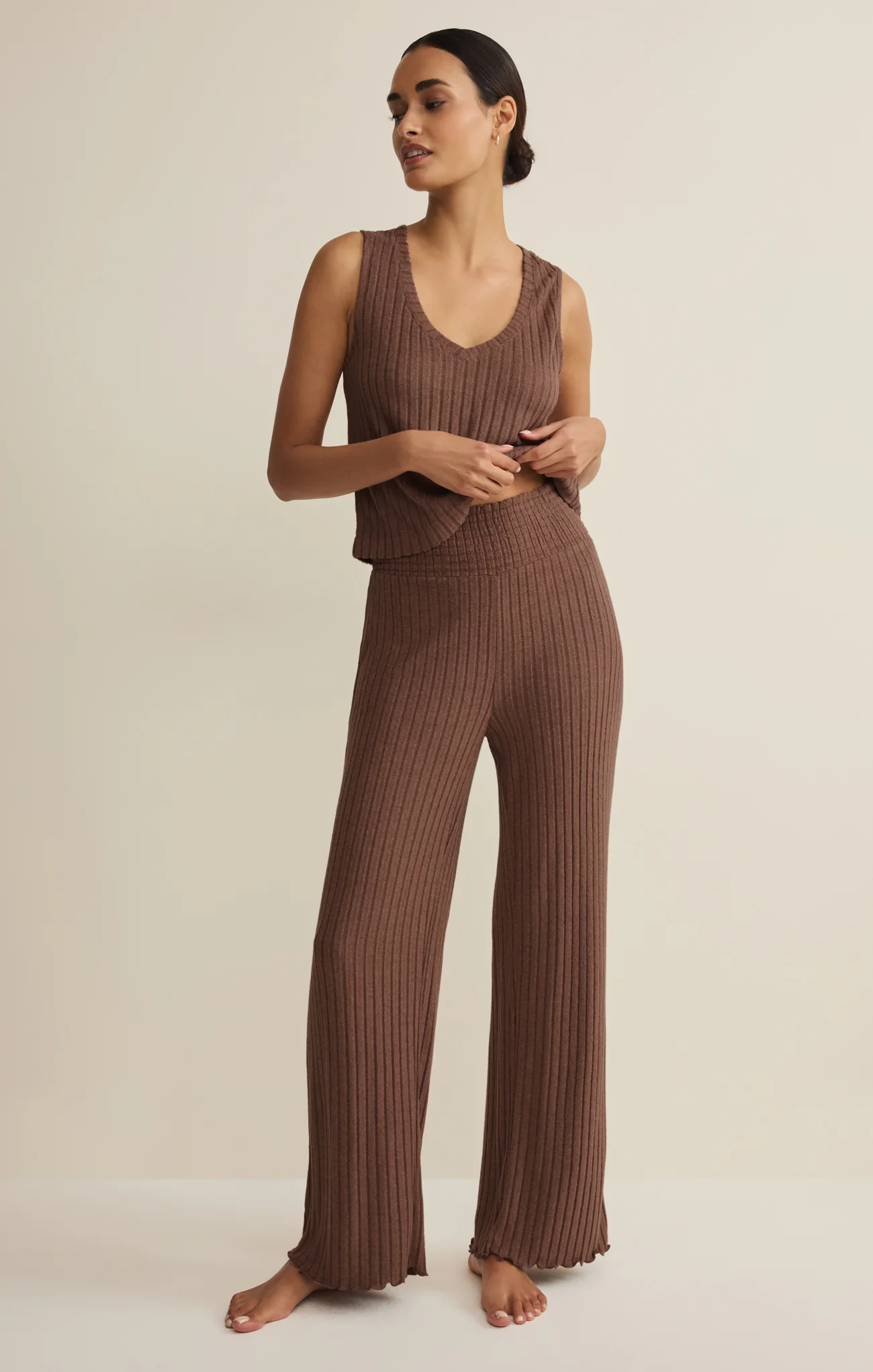 Sloane V-Neck Rib Tank - Image 37