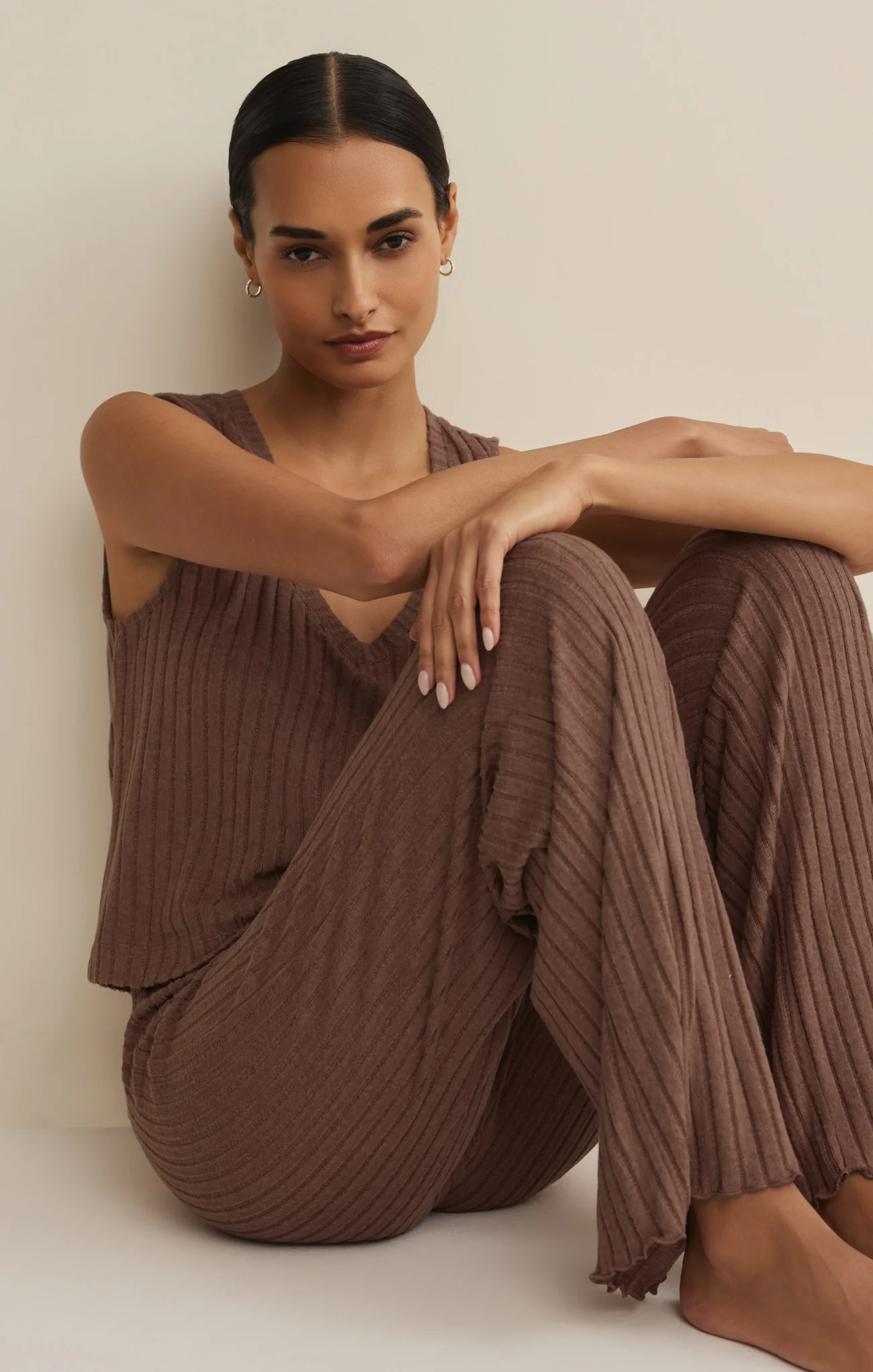 Sloane V-Neck Rib Tank - Image 39
