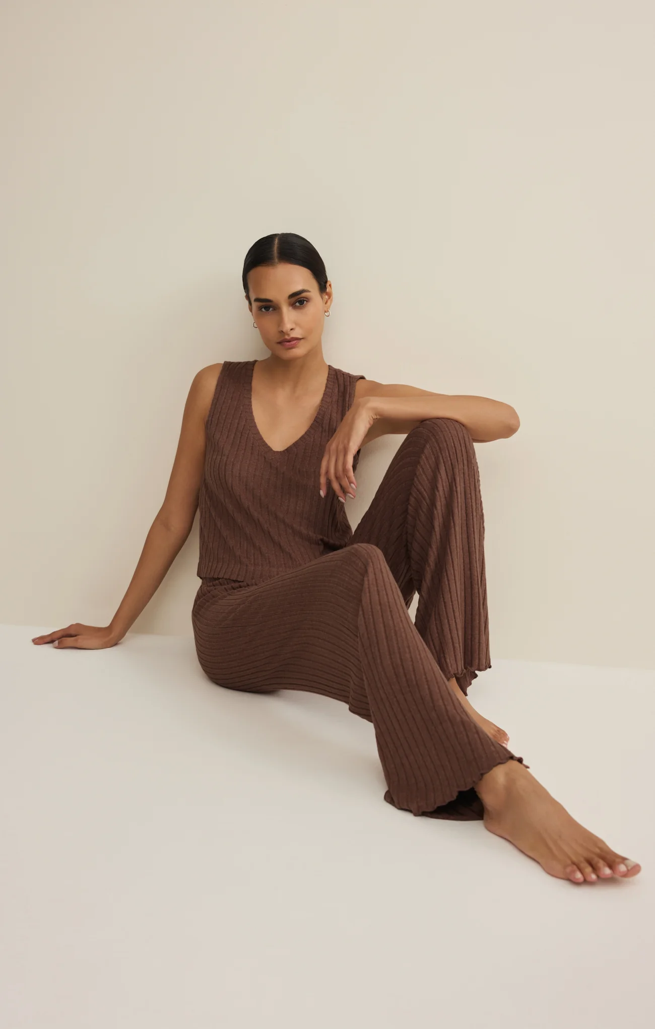 Sloane V-Neck Rib Tank - Image 40