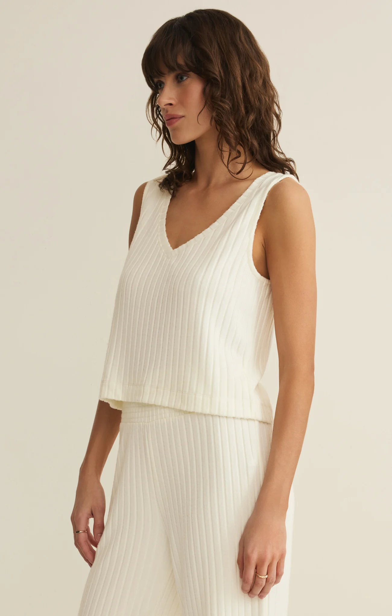 Sloane V-Neck Rib Tank - Image 49