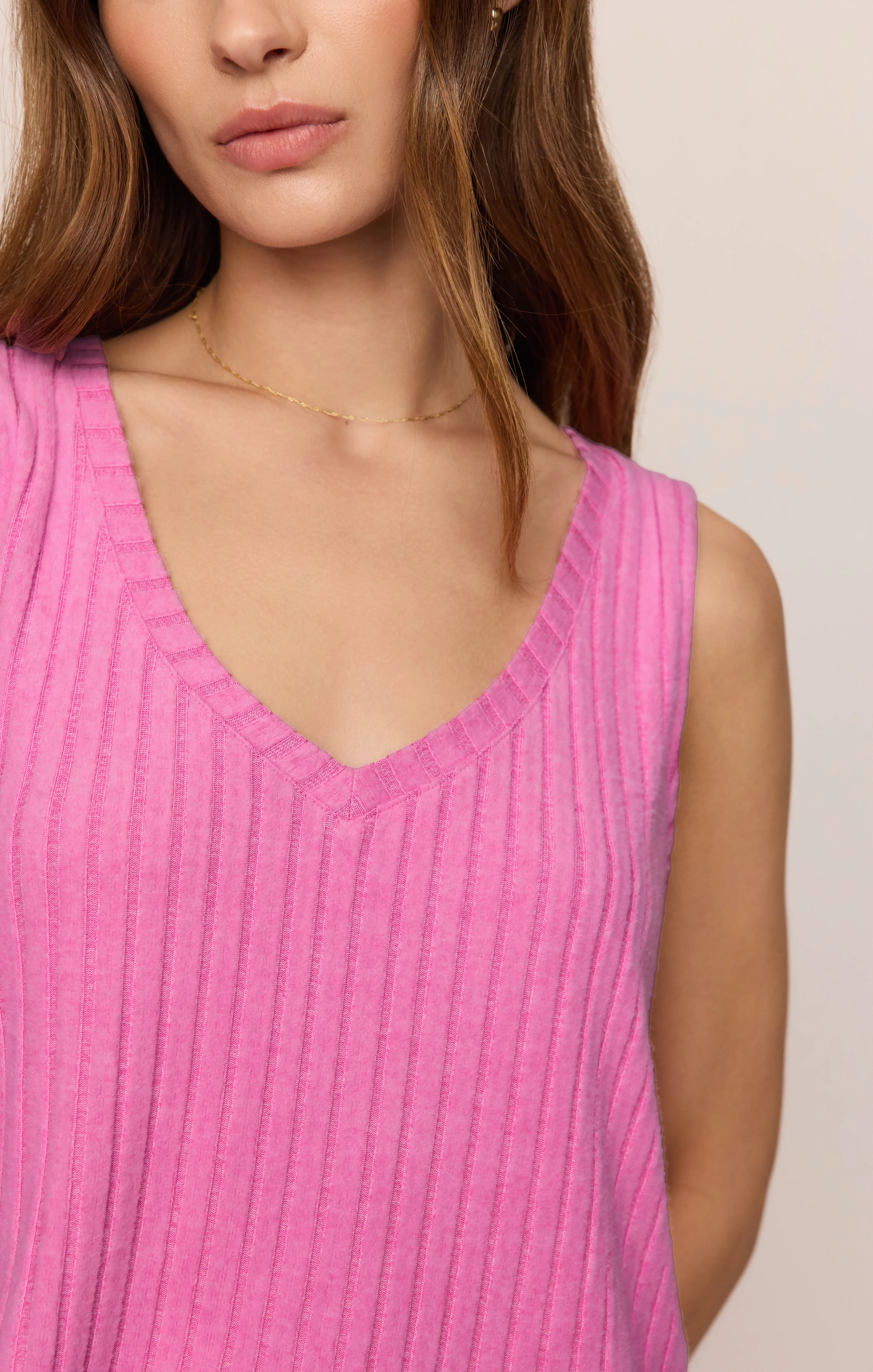 Sloane V-Neck Rib Tank - Image 66