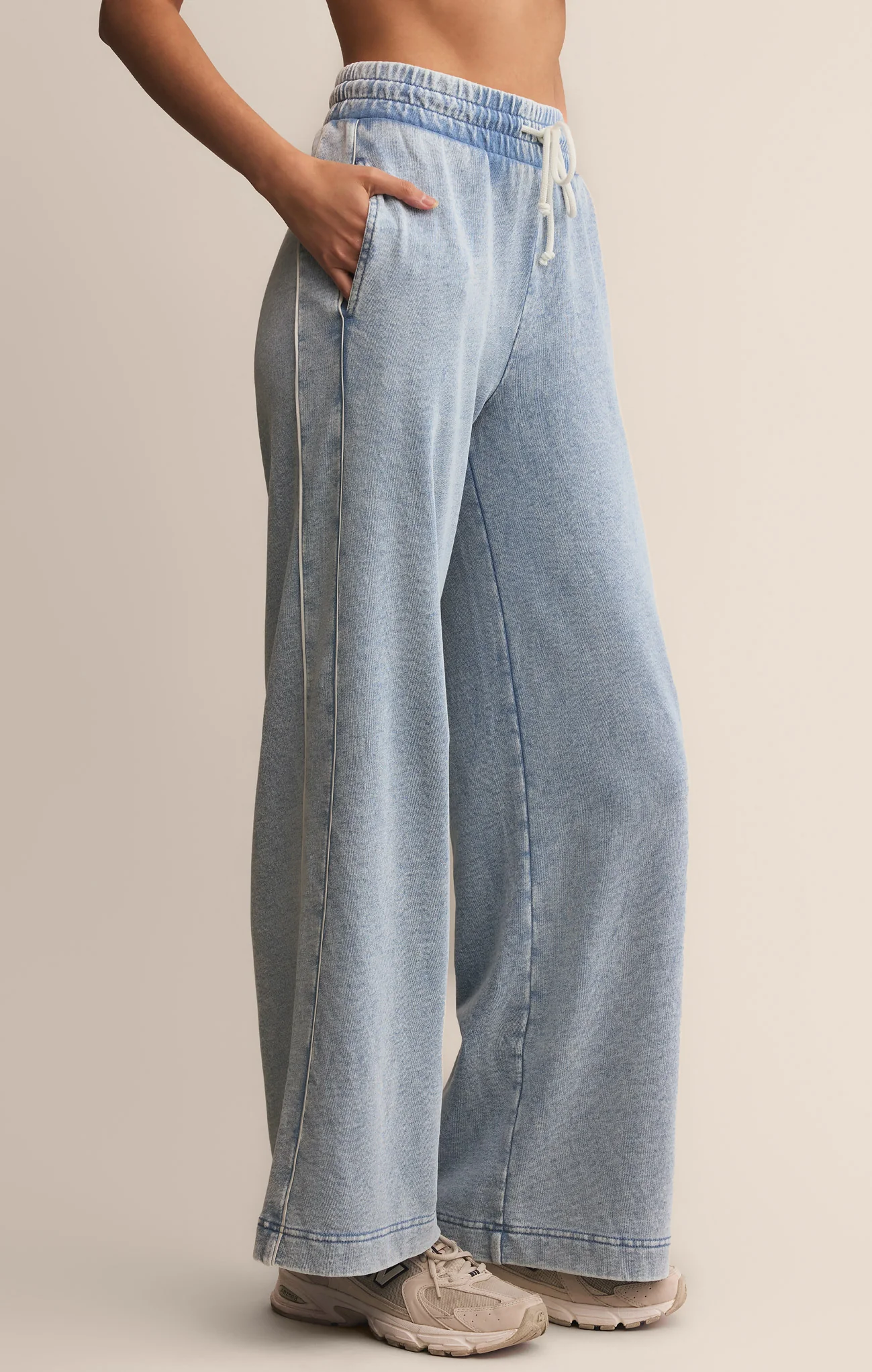 Sport Stripe Knit Denim Pant - Image 9