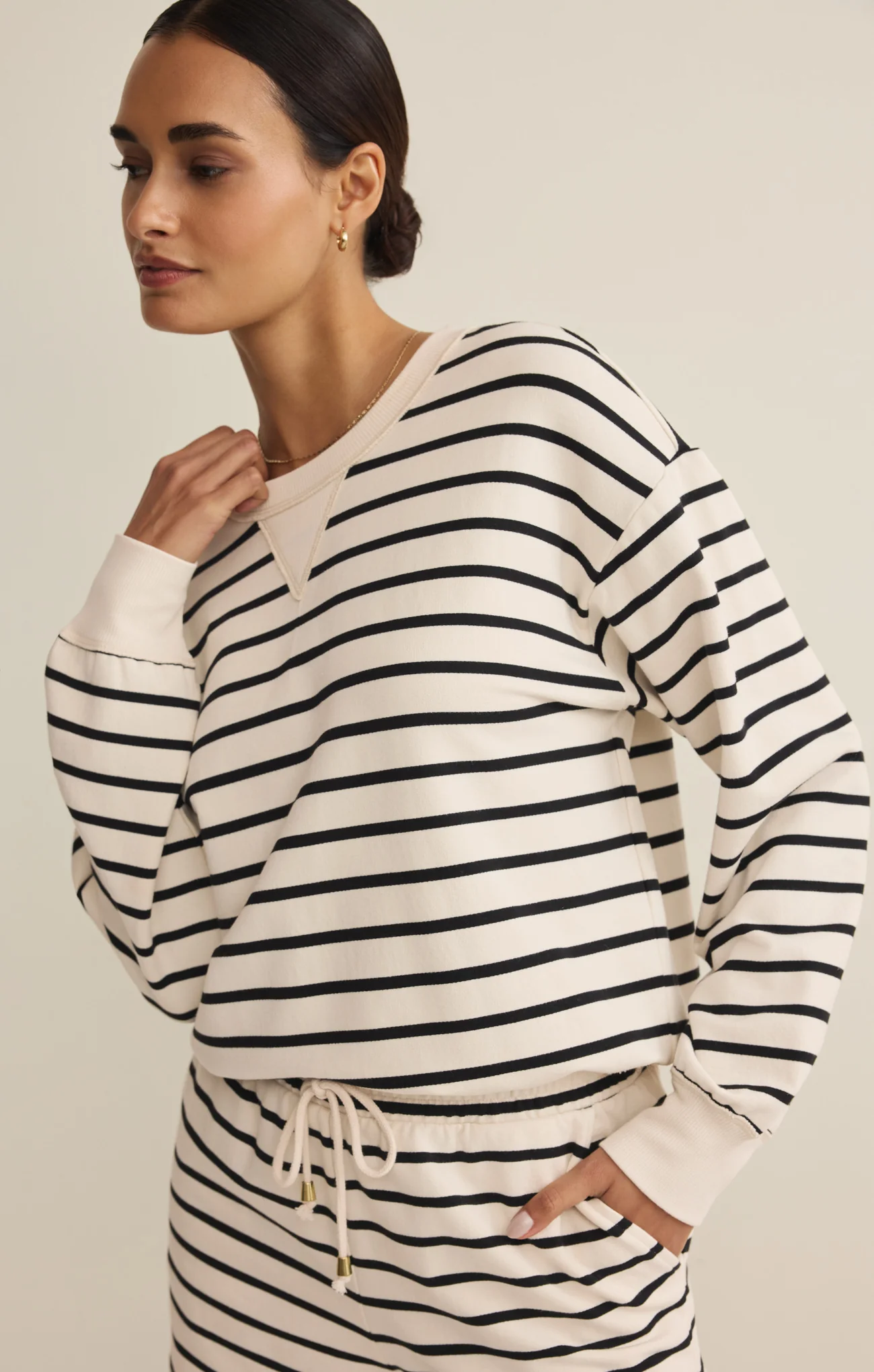 Stand Out Striped Modal Sweatshirt - Image 7