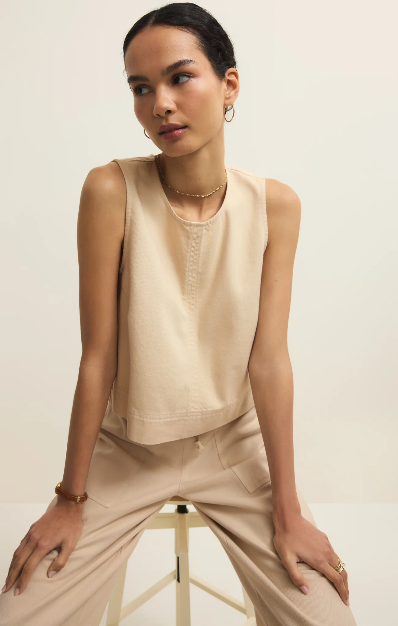 Sun Seeker Twill Cropped Tank - Image 10