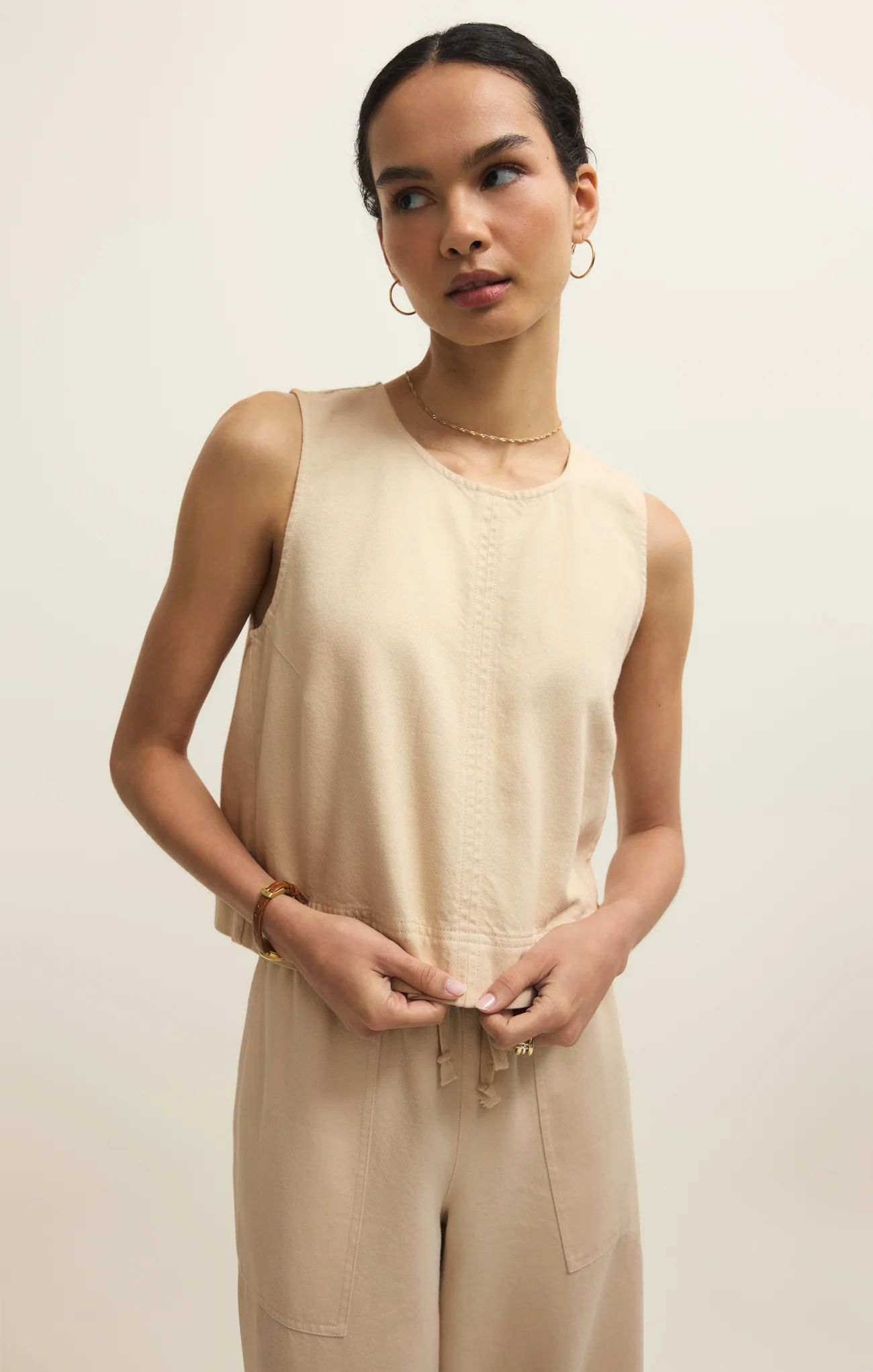 Sun Seeker Twill Cropped Tank - Image 3